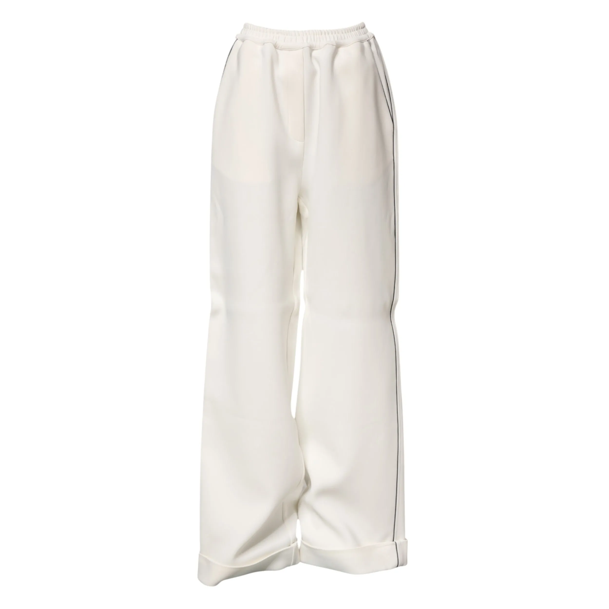 White Viscose Wide Leg Pull On Pants sold by Lord & Taylor product image thumbnail 5