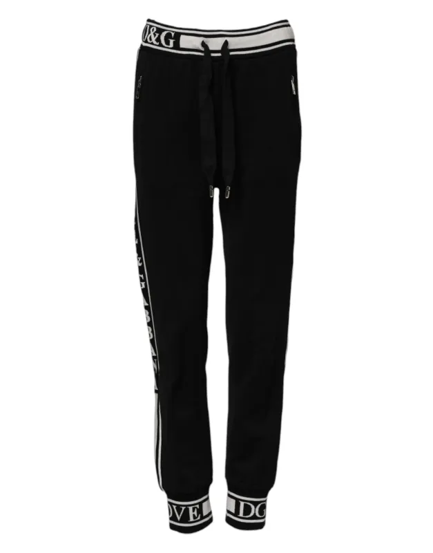 Black Cotton Jogger Logo Waist Pants sold by Lord & Taylor