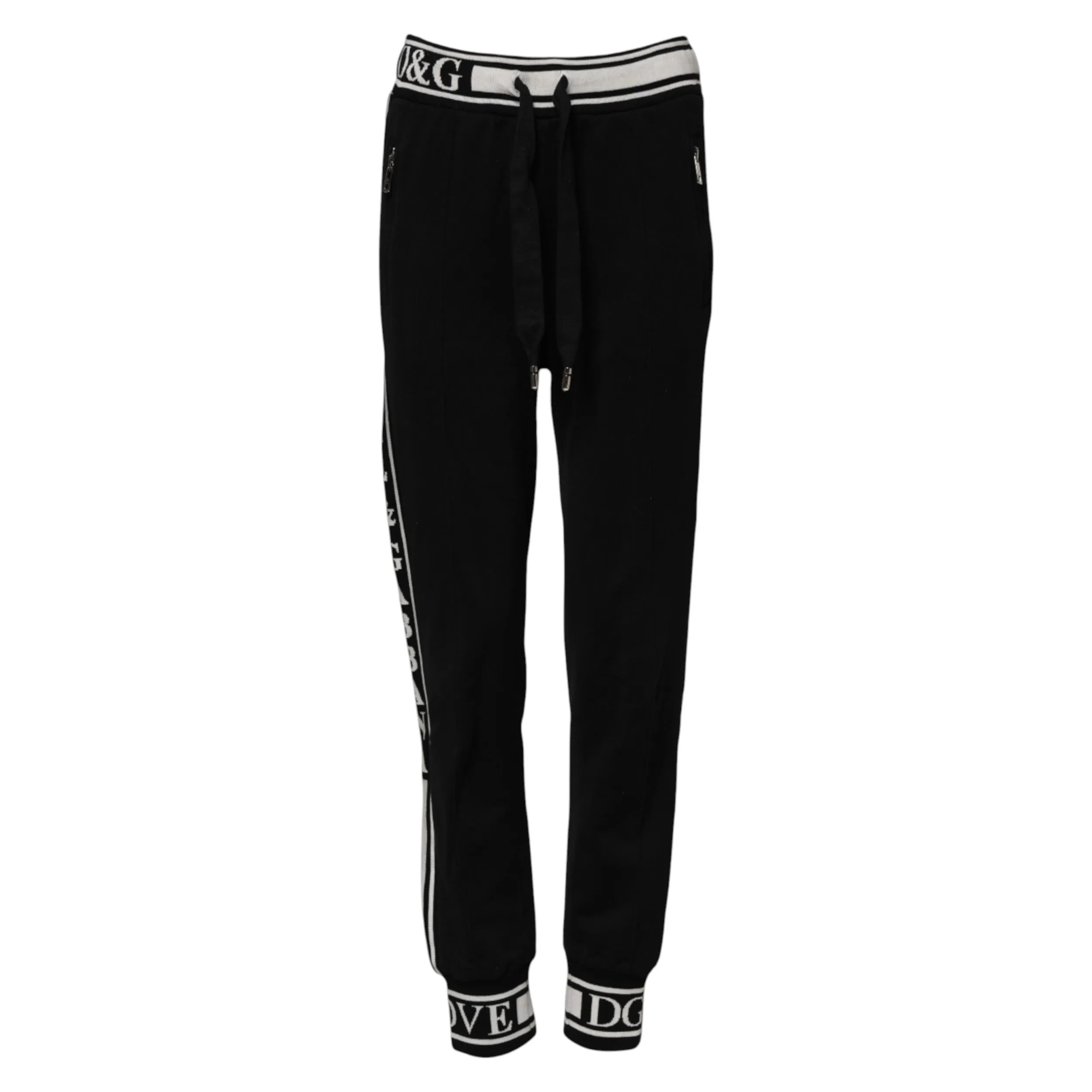 Black Cotton Jogger Logo Waist Pants sold by Lord & Taylor product image thumbnail 5