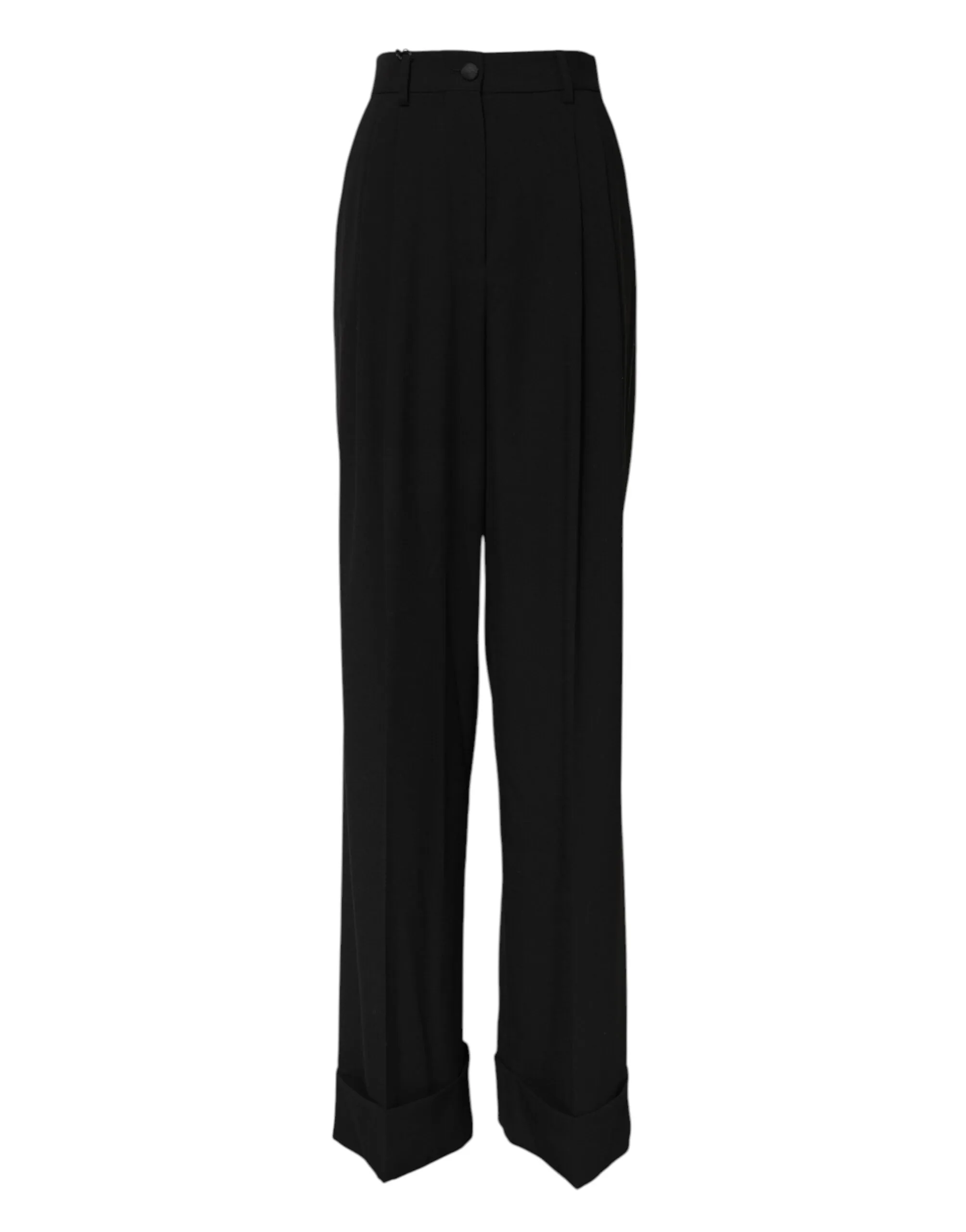 Black Wool High Waist Formal Pants sold by Lord & Taylor product image thumbnail 2