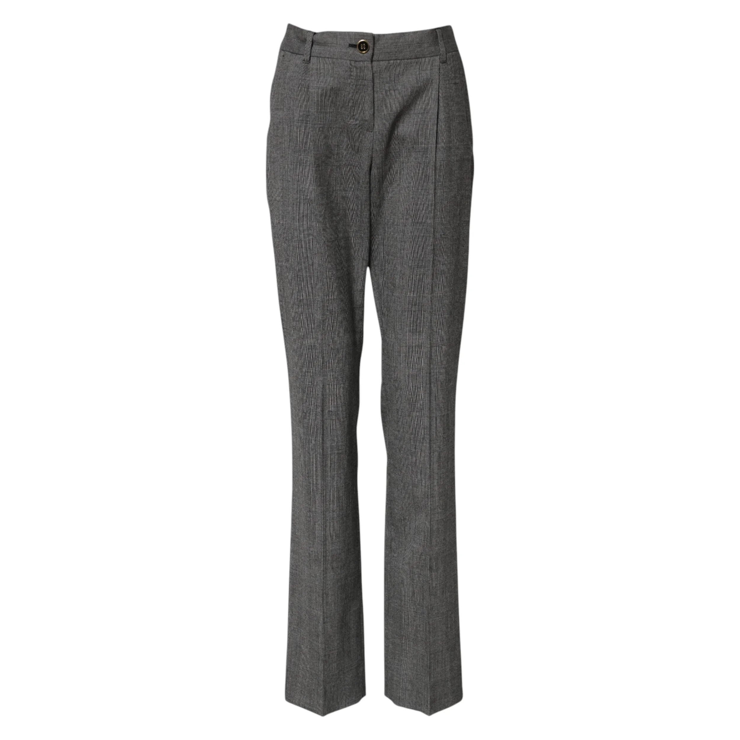 Gray Checkered High Waist Flared Pants sold by Lord & Taylor product image thumbnail 5