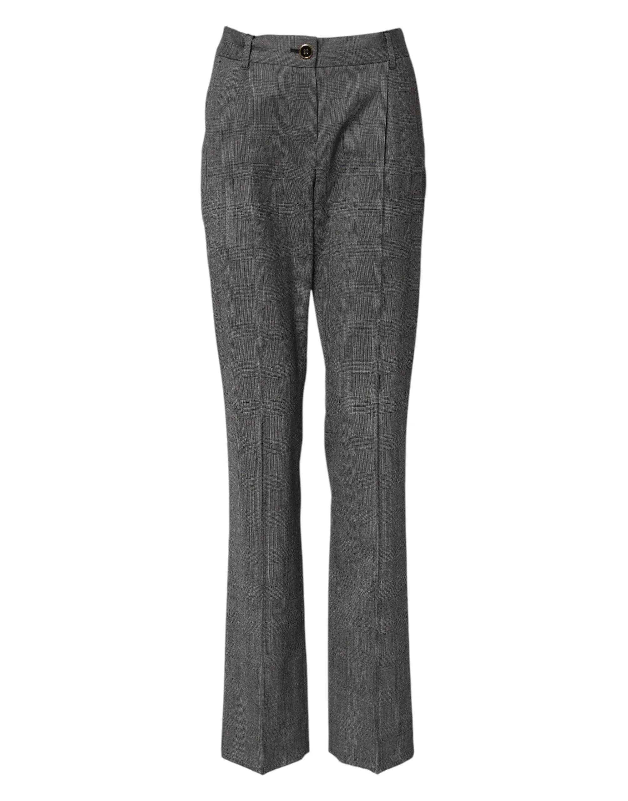 Gray Checkered High Waist Flared Pants sold by Lord & Taylor product image thumbnail 2