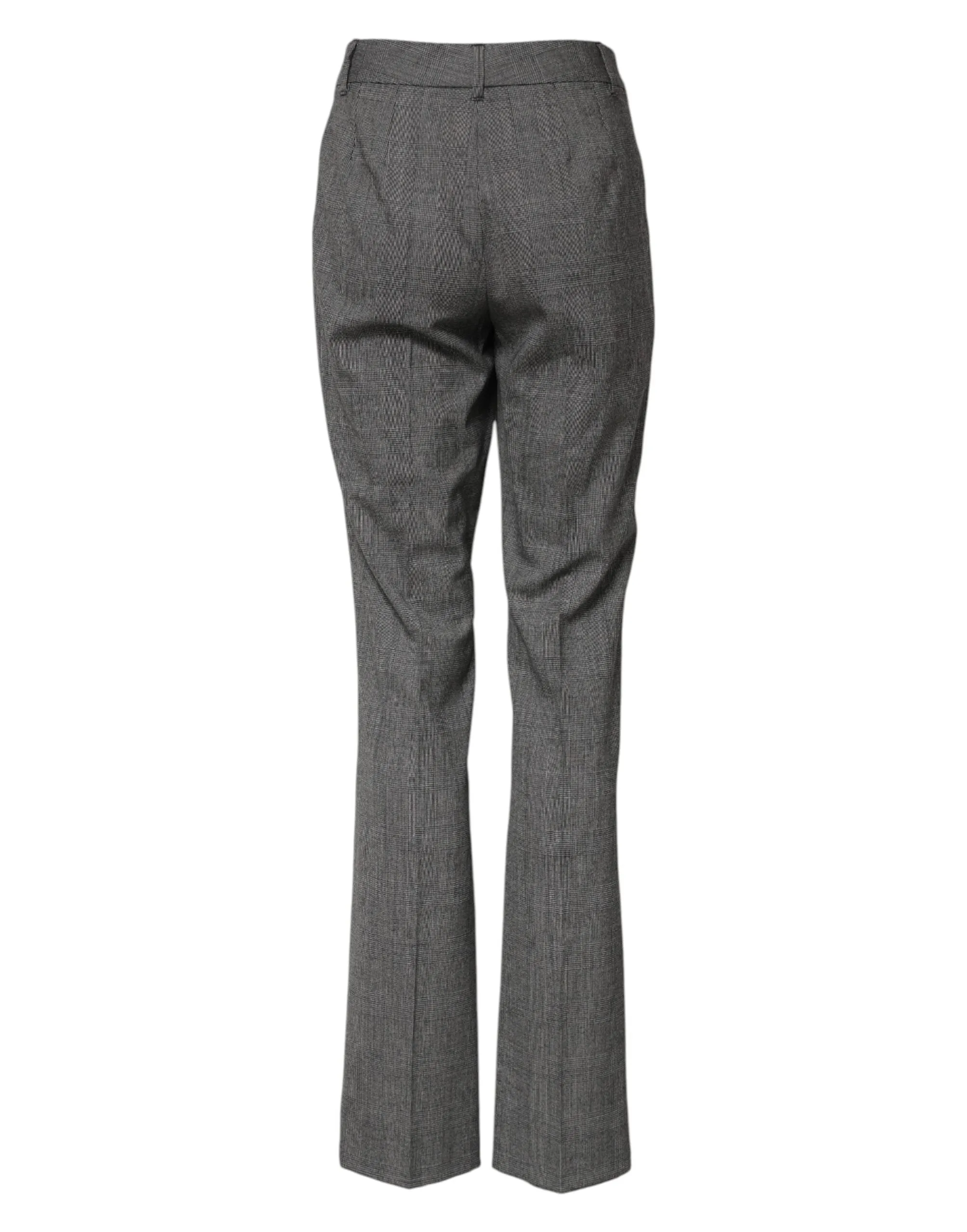Gray Checkered High Waist Flared Pants sold by Lord & Taylor product image thumbnail 3