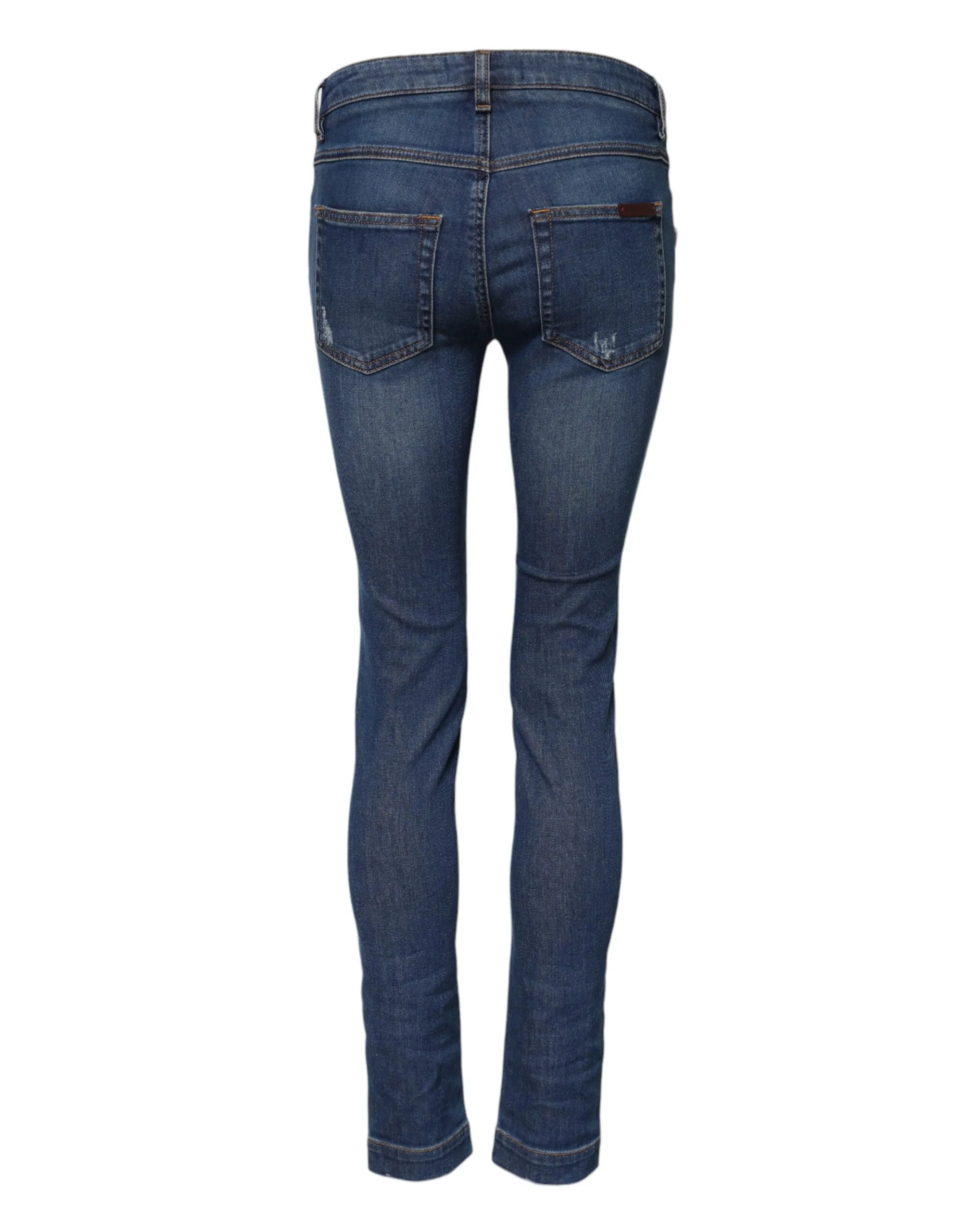 Blue Cotton Low Waist Skinny Denim Jeans sold by Lord & Taylor product image thumbnail 3