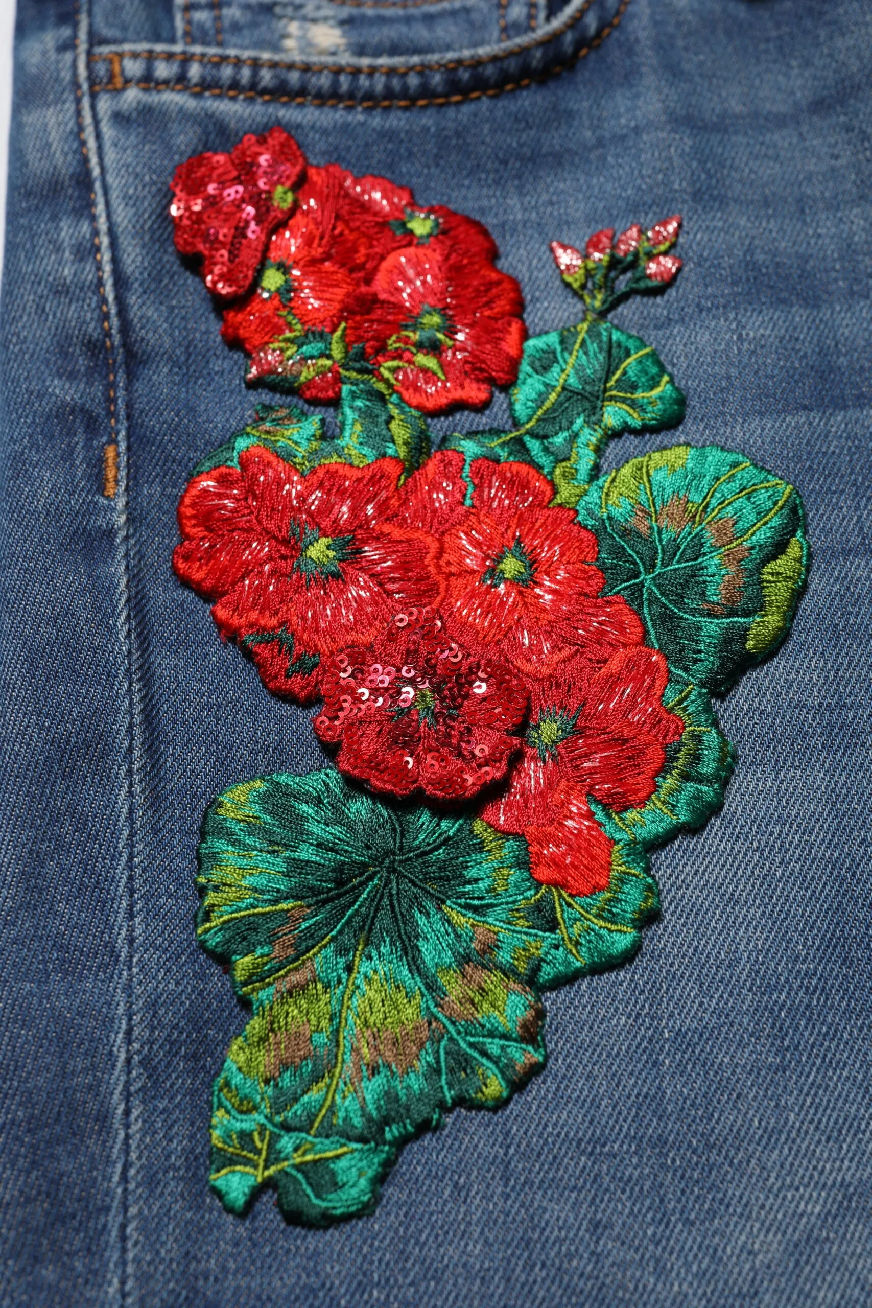 Blue Cotton Low Waist Skinny Denim Jeans sold by Lord & Taylor product image thumbnail 5