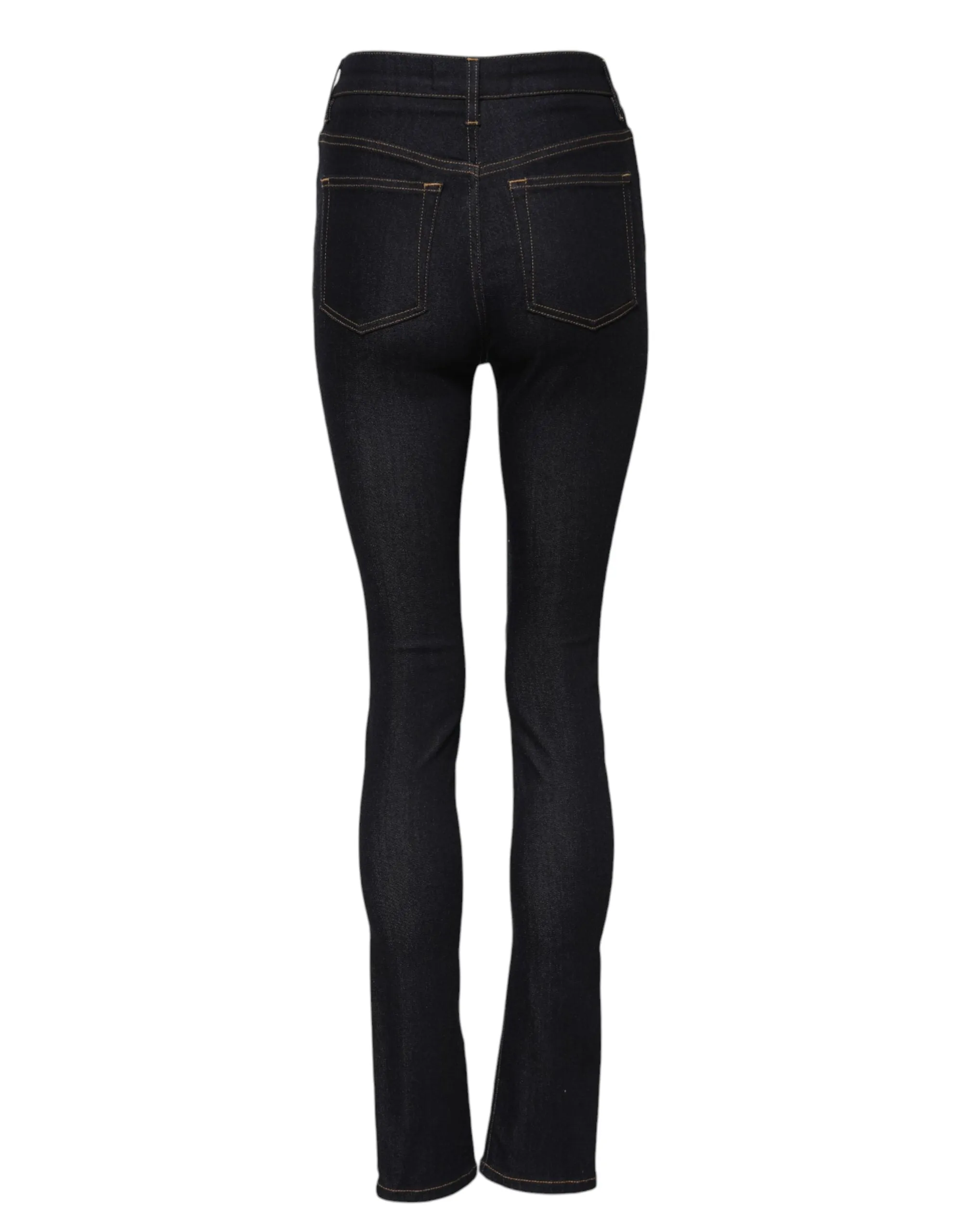 Blue Cotton High Waist Skinny Denim Jeans sold by Lord & Taylor product image thumbnail 3