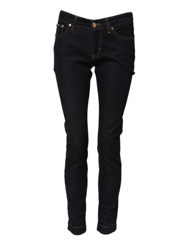 Blue Cotton PRETTY LowWaist Skinny Denim Jeans sold by Lord & Taylor