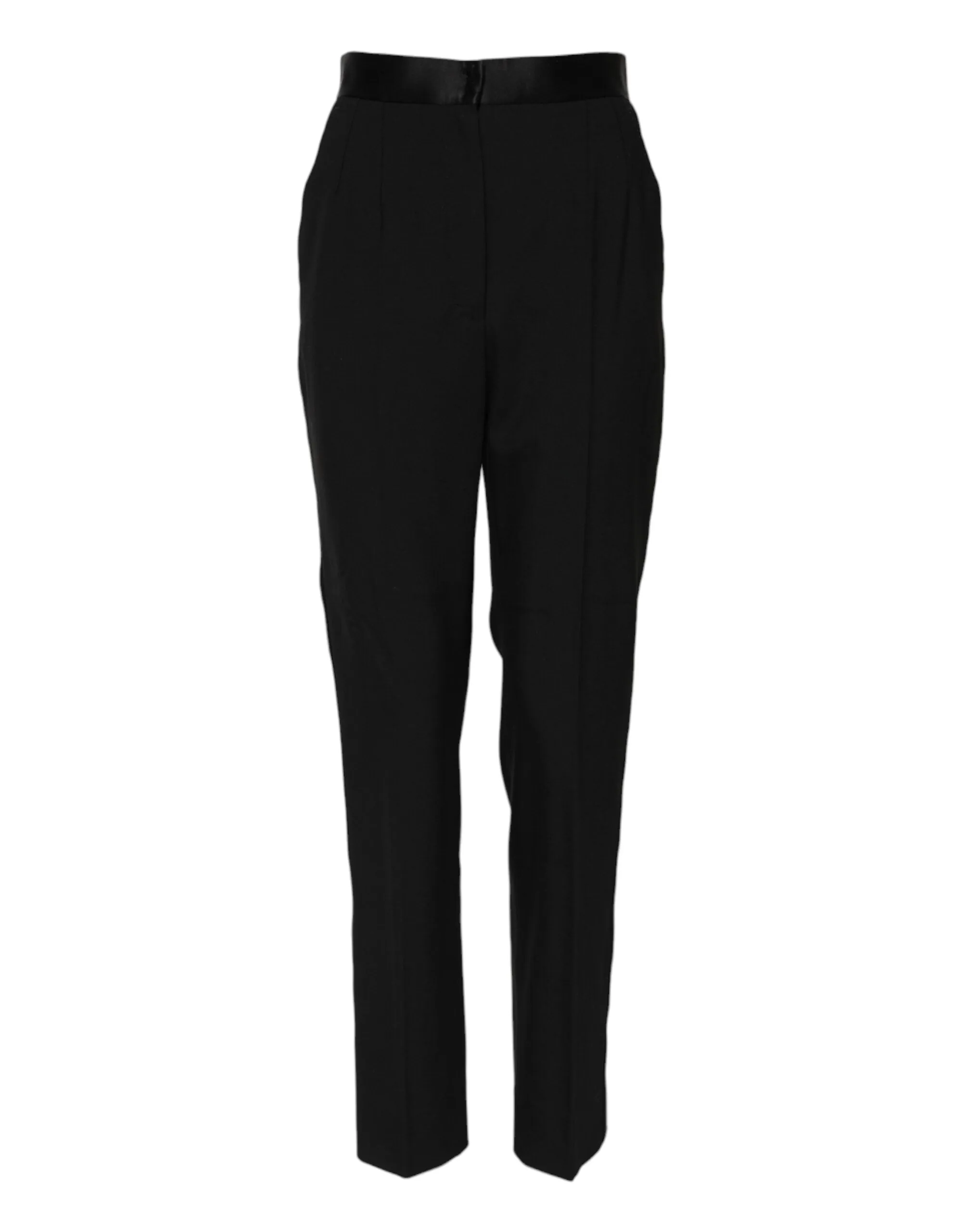 Black Wool Tapered High Waist Pants sold by Lord & Taylor