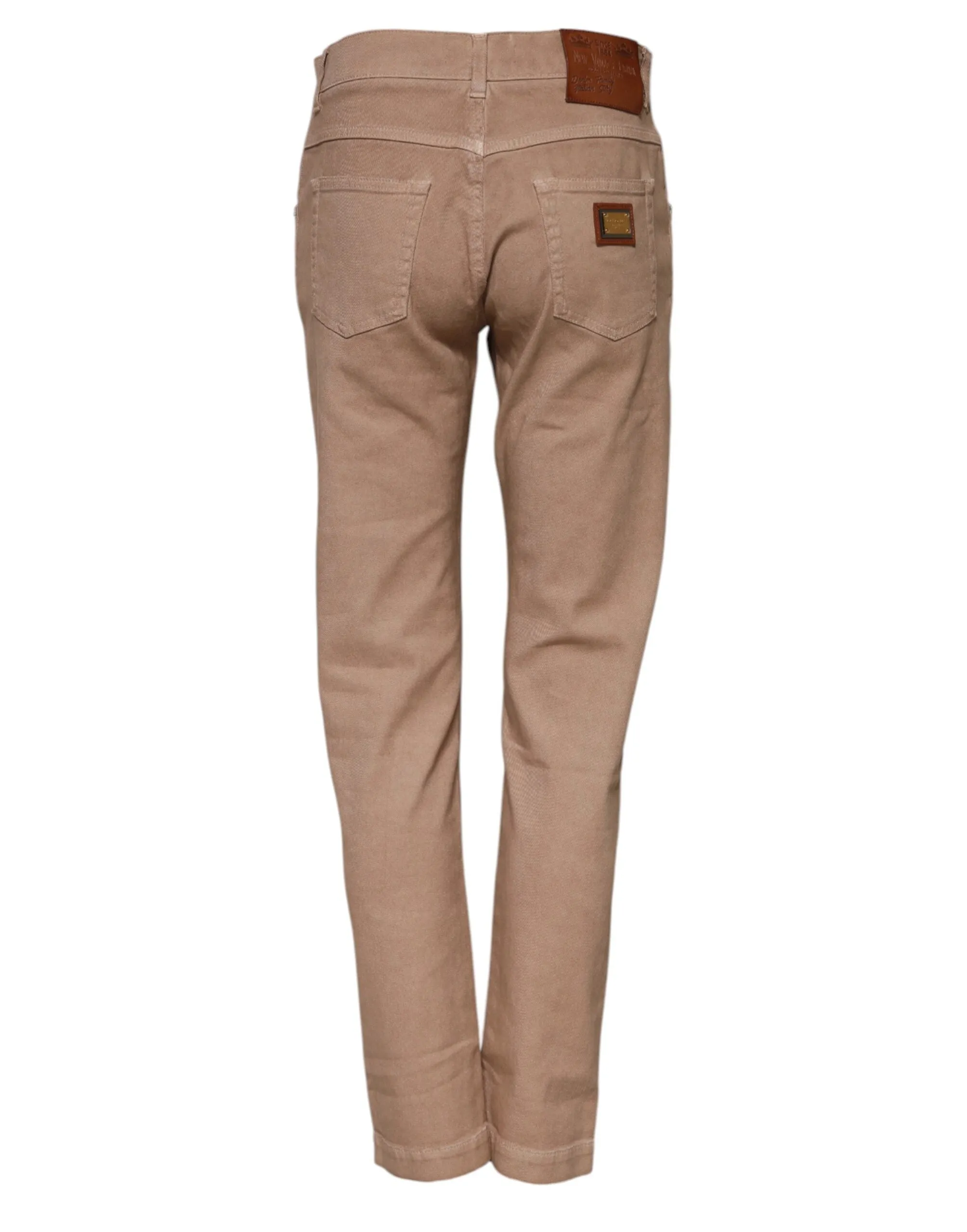 Brown Cotton Boyfriend Denim Trousers Jeans sold by Lord & Taylor product image thumbnail 3