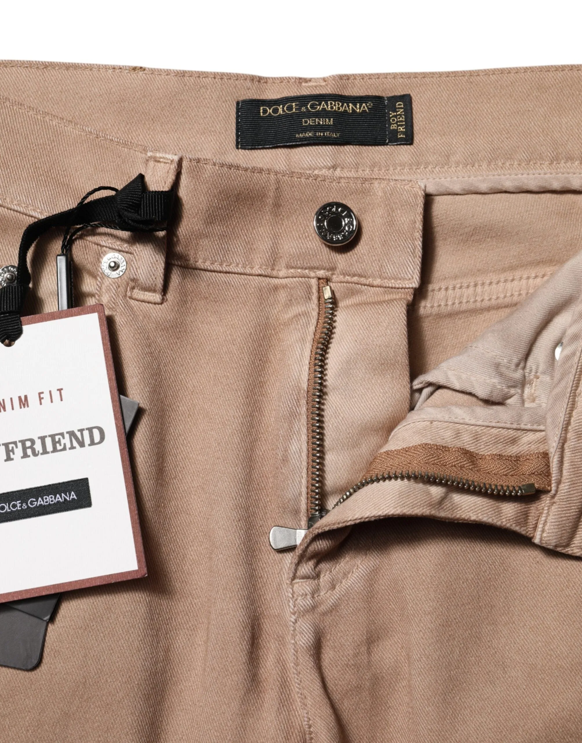 Brown Cotton Boyfriend Denim Trousers Jeans sold by Lord & Taylor product image thumbnail 4