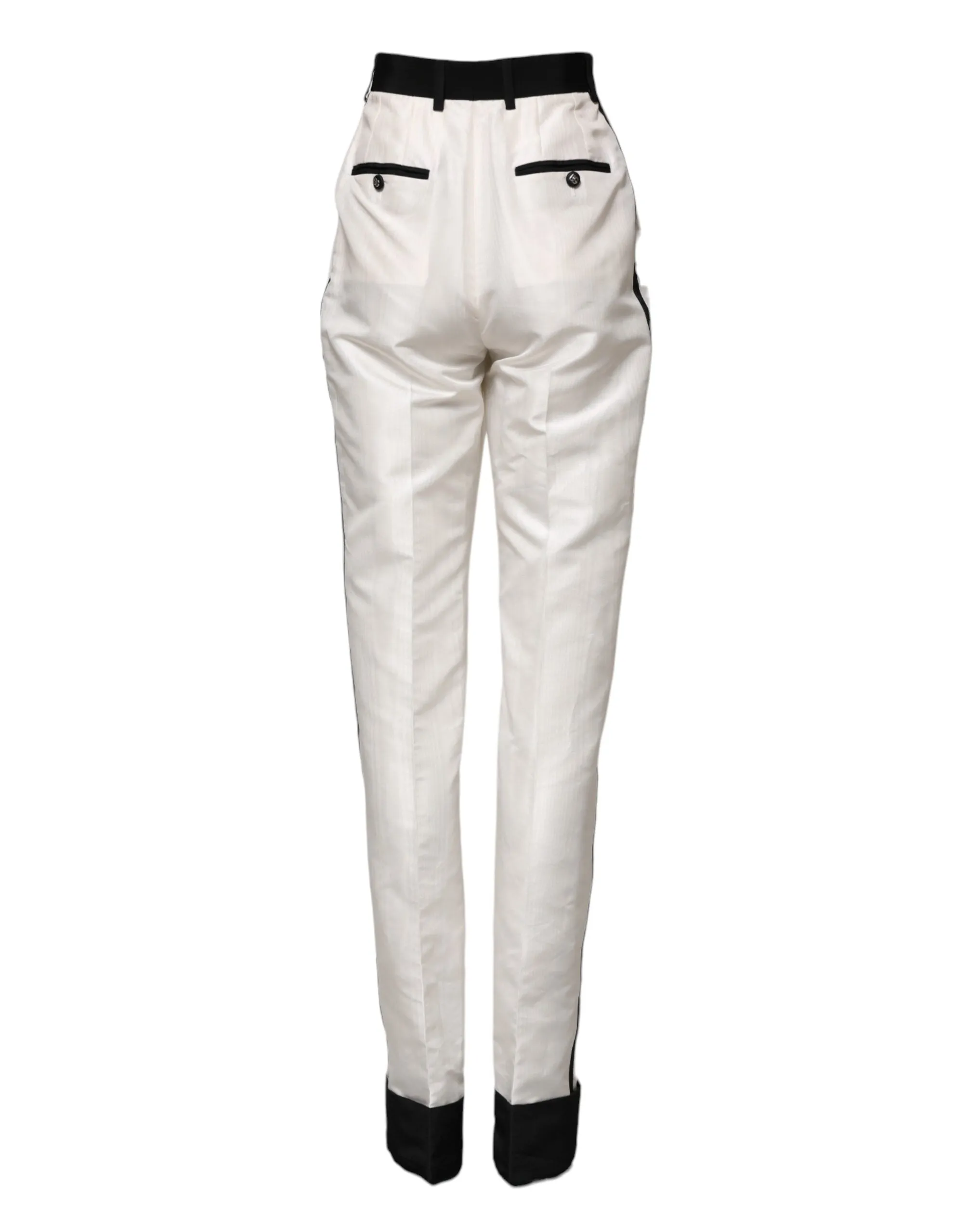 White High Waist Straight Dress Trouser Pants sold by Lord & Taylor product image thumbnail 3