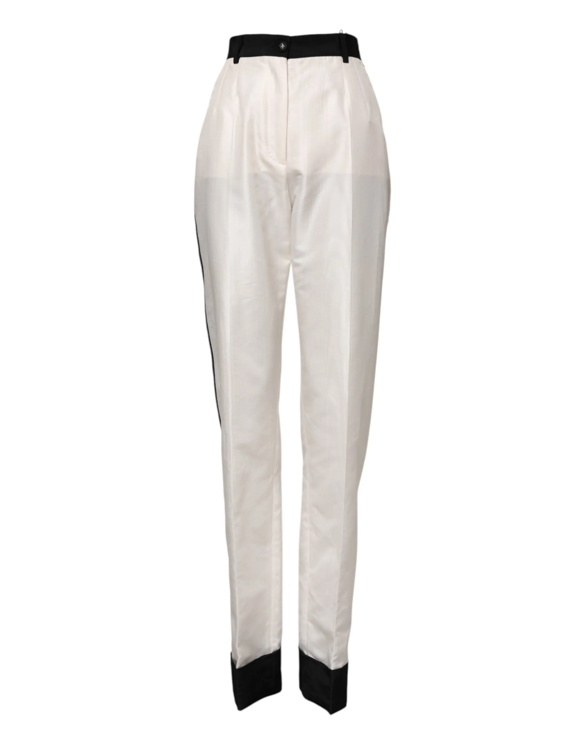 White High Waist Straight Dress Trouser Pants sold by Lord & Taylor product image thumbnail 2