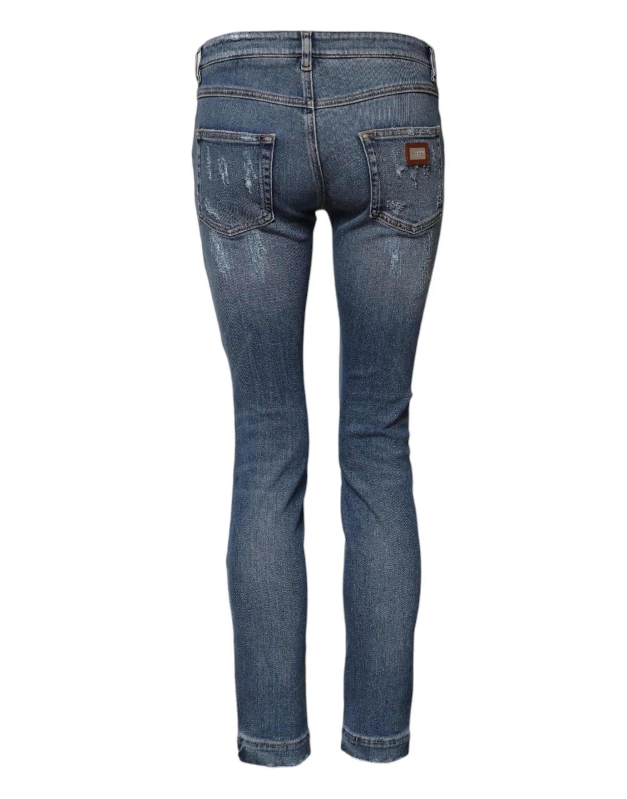 Blue PRETTY Tattered Skinny Denim Jeans sold by Lord & Taylor product image thumbnail 3