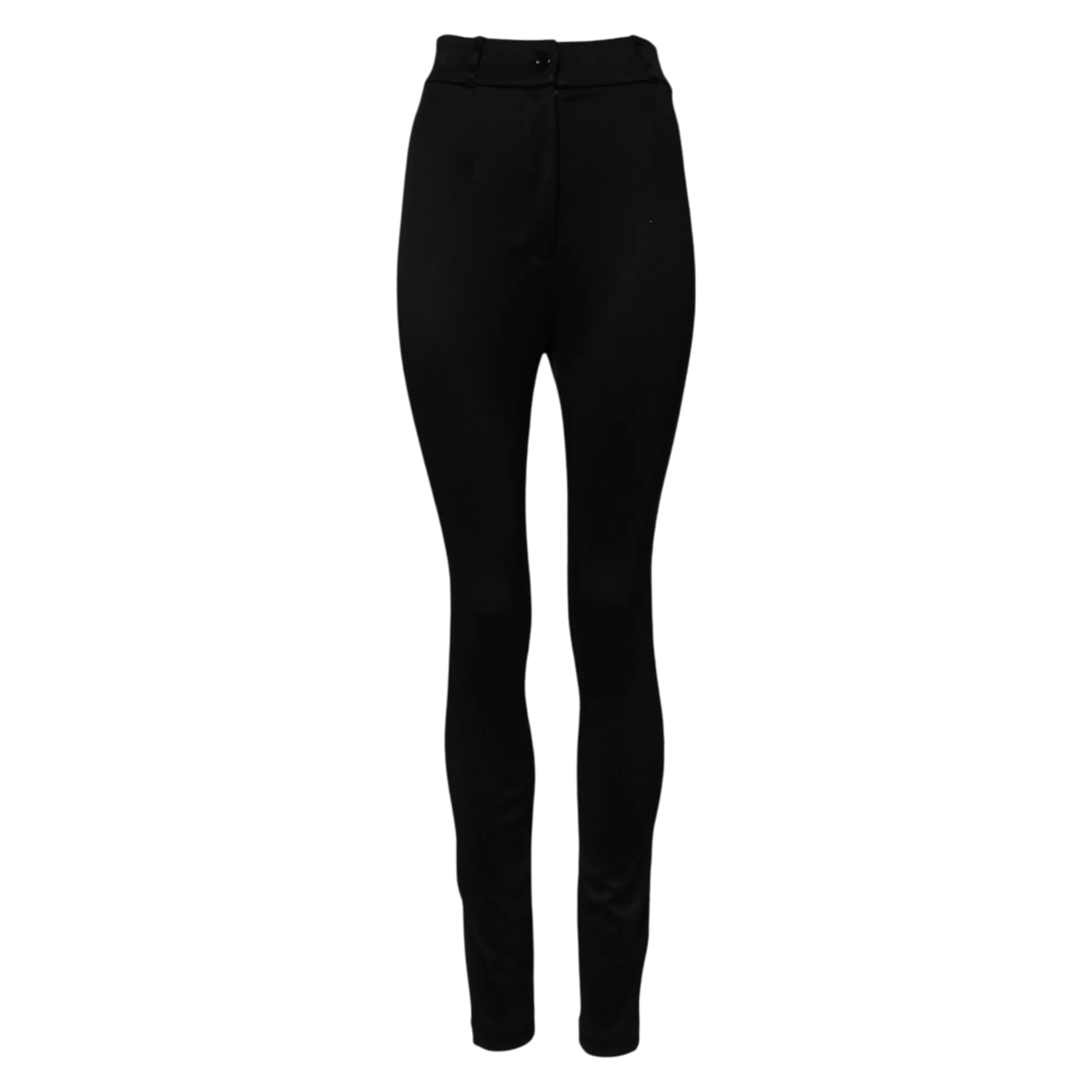 Black Nylon High Waist Skinny Leggings Pants sold by Lord & Taylor product image thumbnail 2