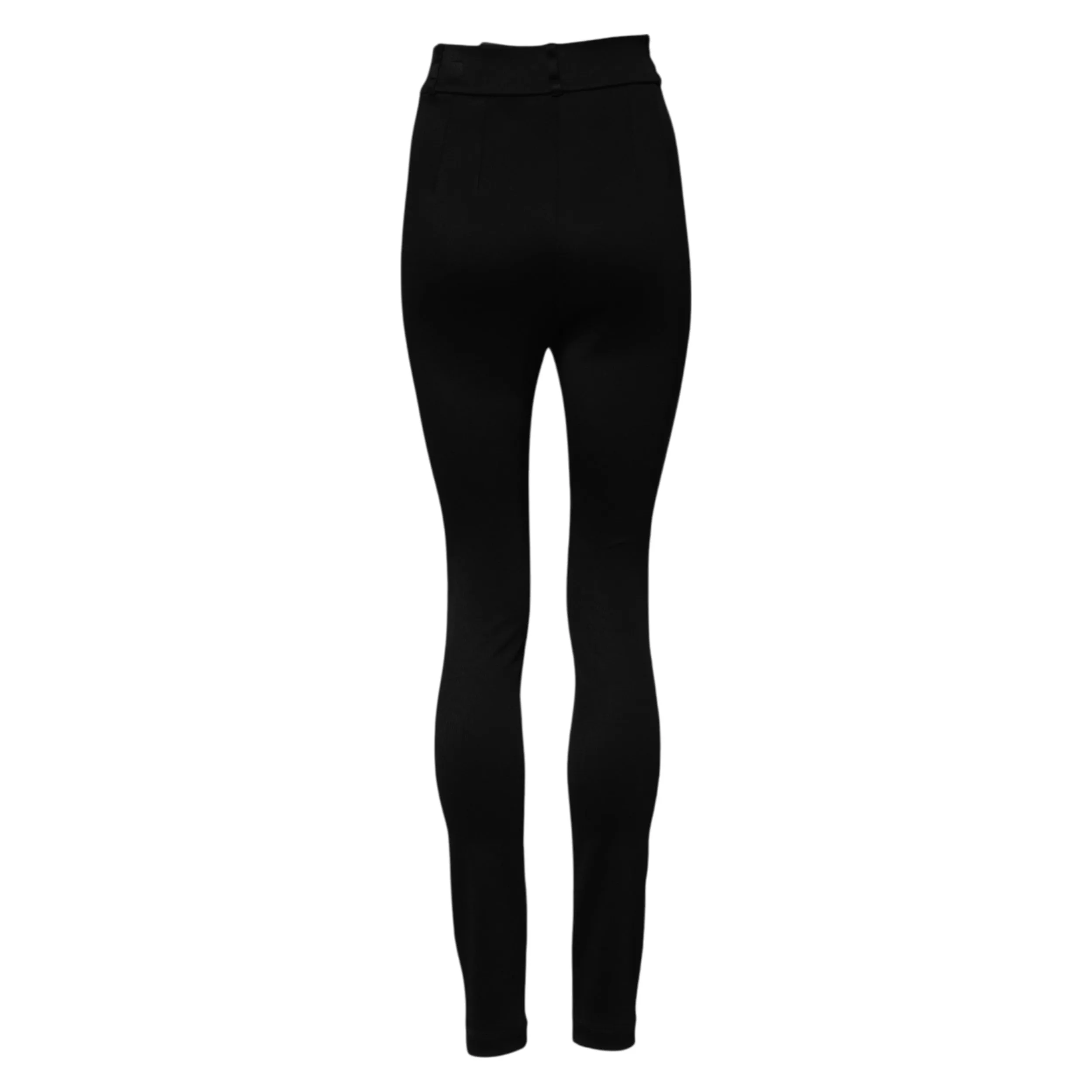 Black Nylon High Waist Skinny Leggings Pants sold by Lord & Taylor product image thumbnail 3