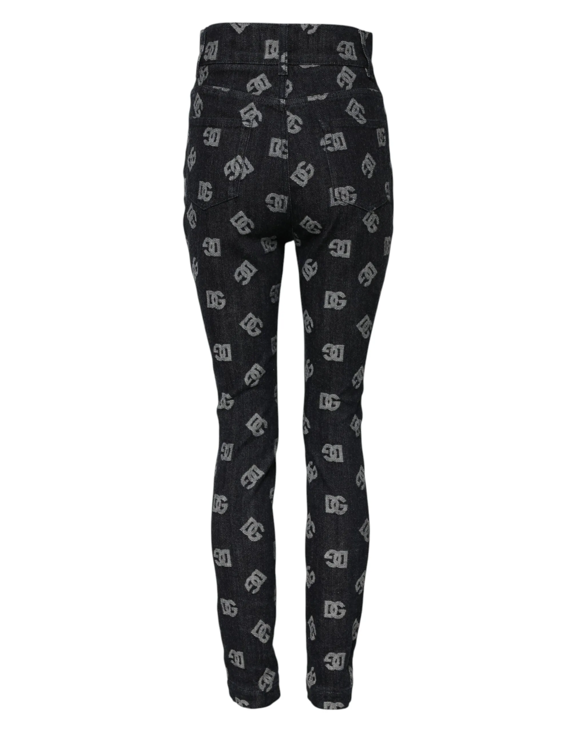 Black DG Logo High Waist Skinny Denim Jeans sold by Lord & Taylor product image thumbnail 3