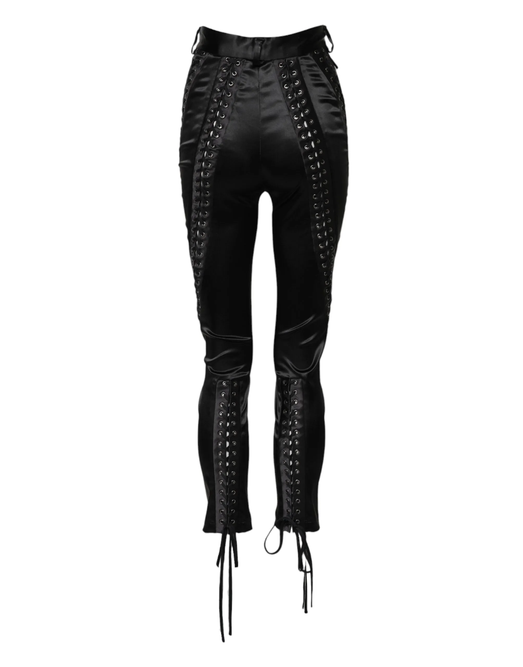 Black Lace Details High Waist Skinny Pants sold by Lord & Taylor product image thumbnail 3