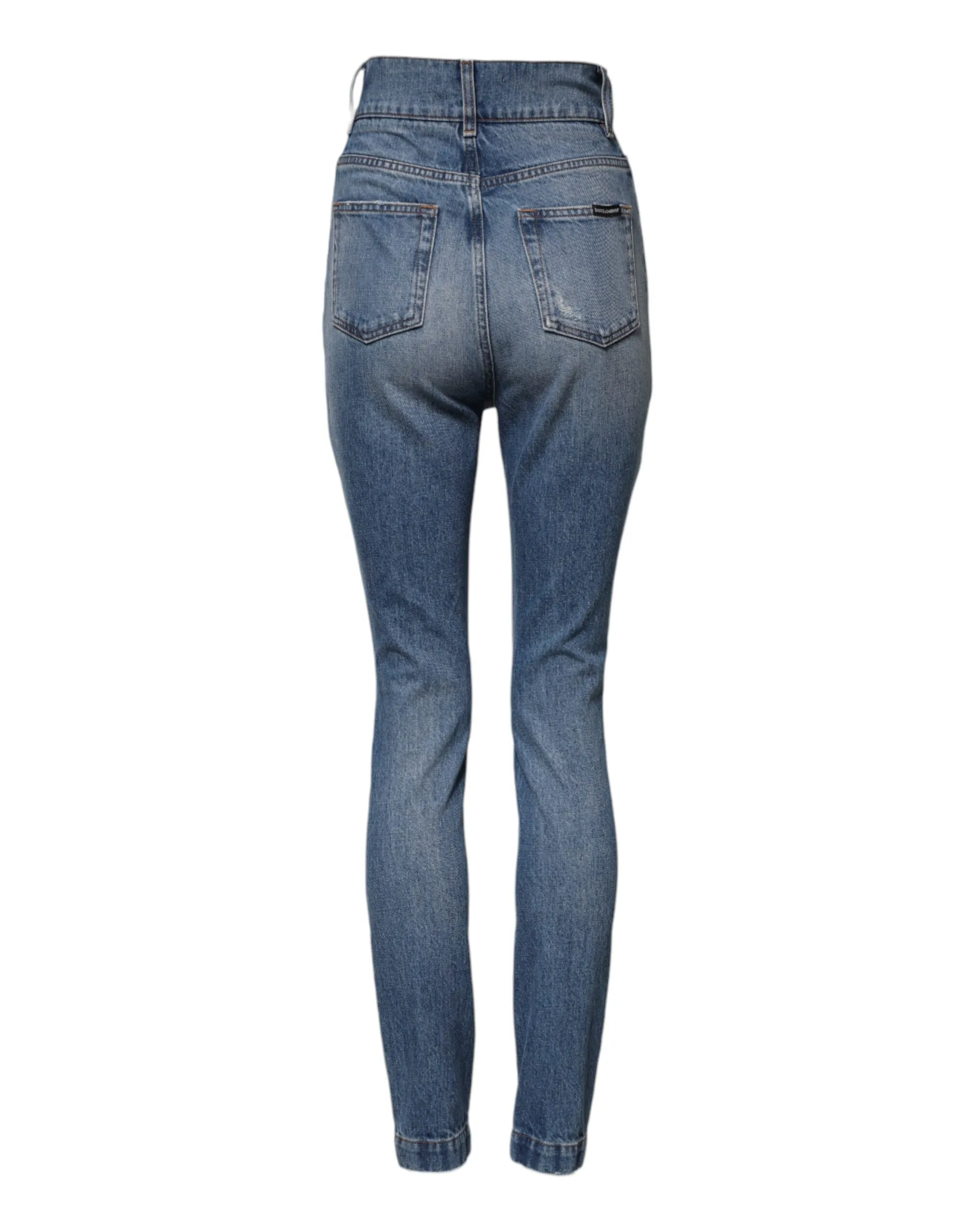 Blue Washed Skinny High Waist Denim Jeans sold by Lord & Taylor product image thumbnail 3