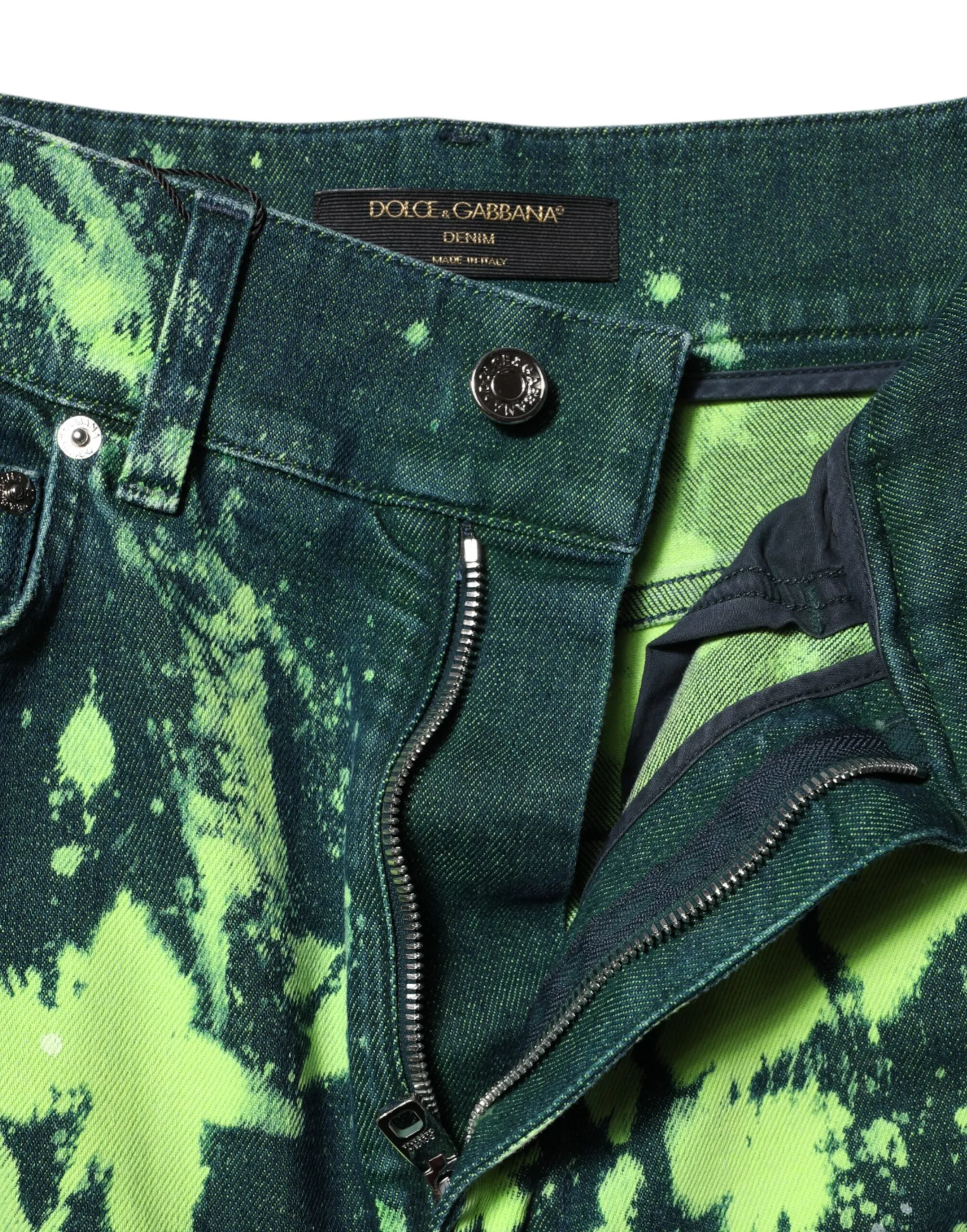 Green Color Splash High Waist Denim Jeans sold by Lord & Taylor product image thumbnail 4