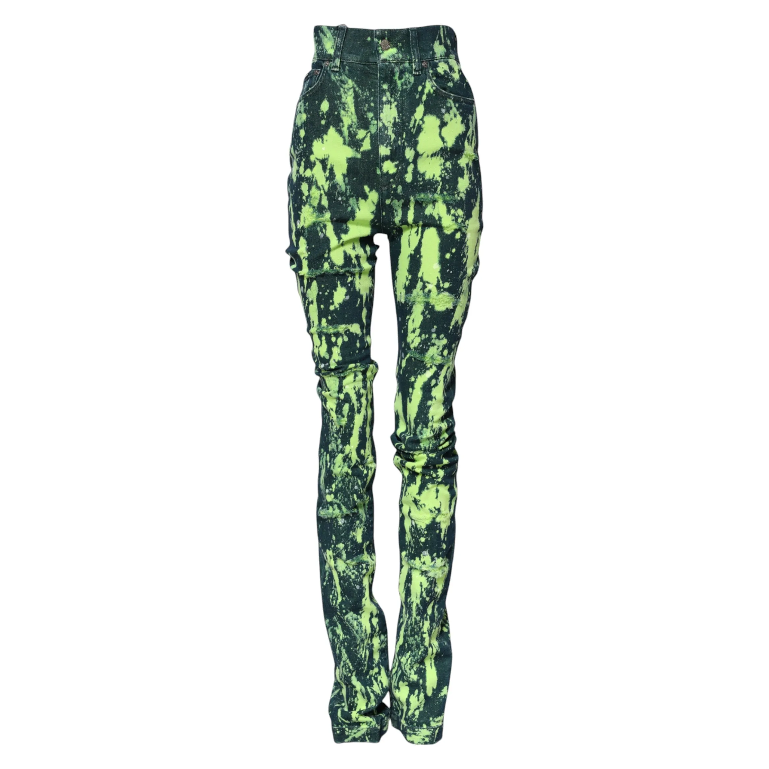 Green Color Splash High Waist Denim Jeans sold by Lord & Taylor product image thumbnail 5