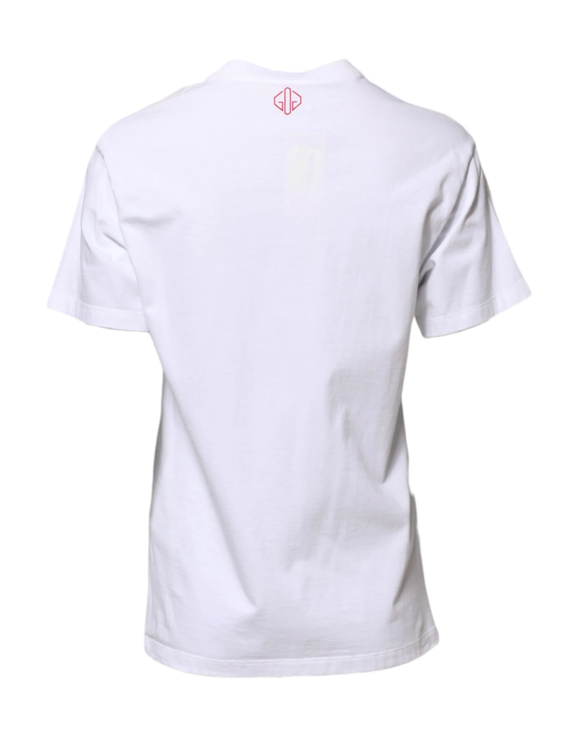 White Printed Round Neck T-shirt sold by Lord & Taylor product image thumbnail 3
