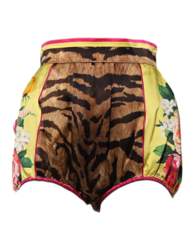 Multicolor Floral High Waist Hot Pants Shorts sold by Lord & Taylor