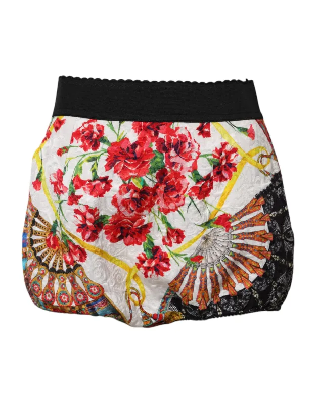 Multicolor Floral High Waist Hot Pants Shorts sold by Lord & Taylor