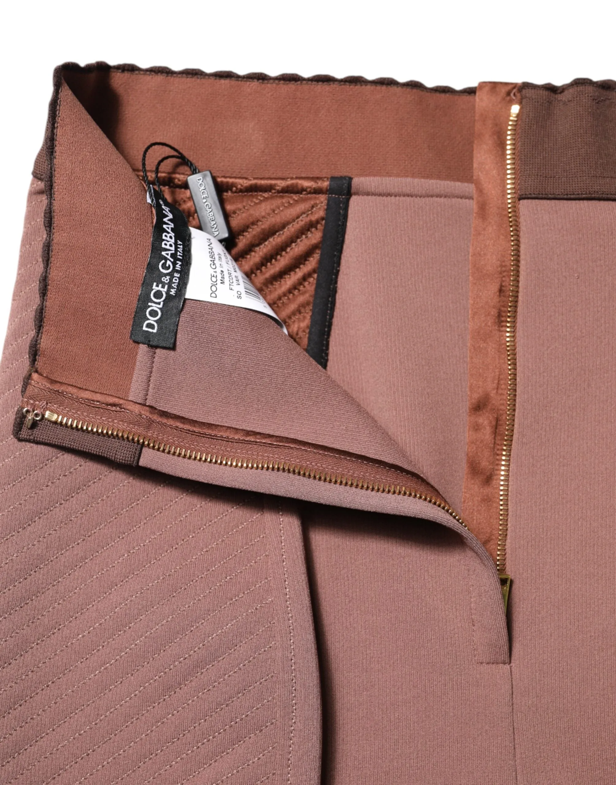 Brown Viscose High Waisted Hot Pants Shorts sold by Lord & Taylor product image thumbnail 3