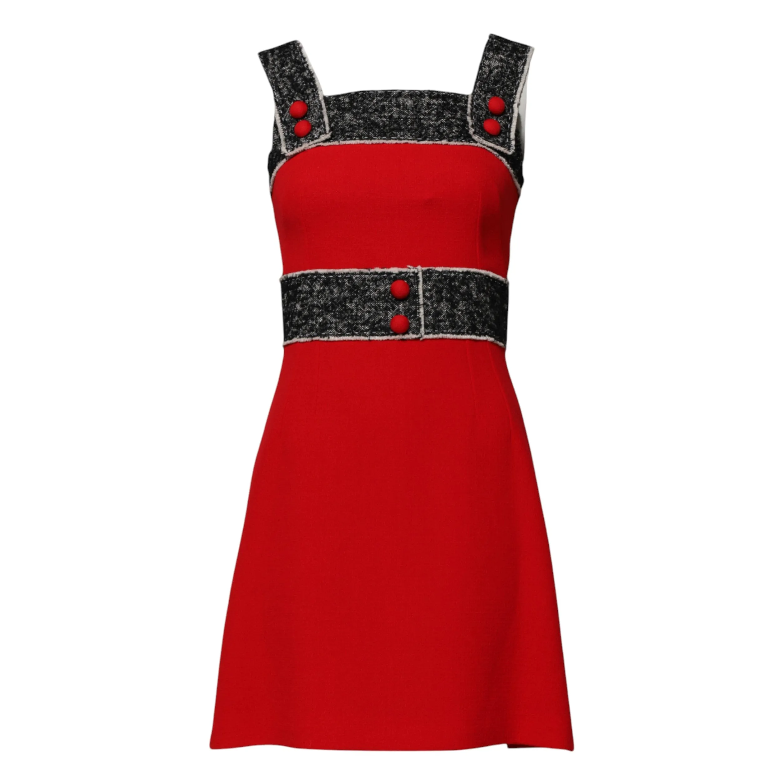 Red Wool Sleeveless A-line Flared Mini Dress sold by Lord & Taylor product image thumbnail 5