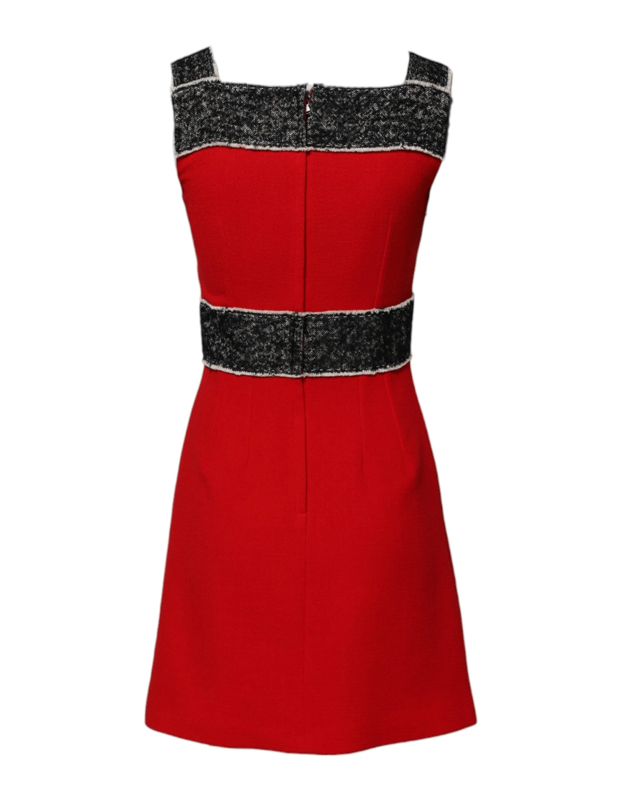 Red Wool Sleeveless A-line Flared Mini Dress sold by Lord & Taylor product image thumbnail 3
