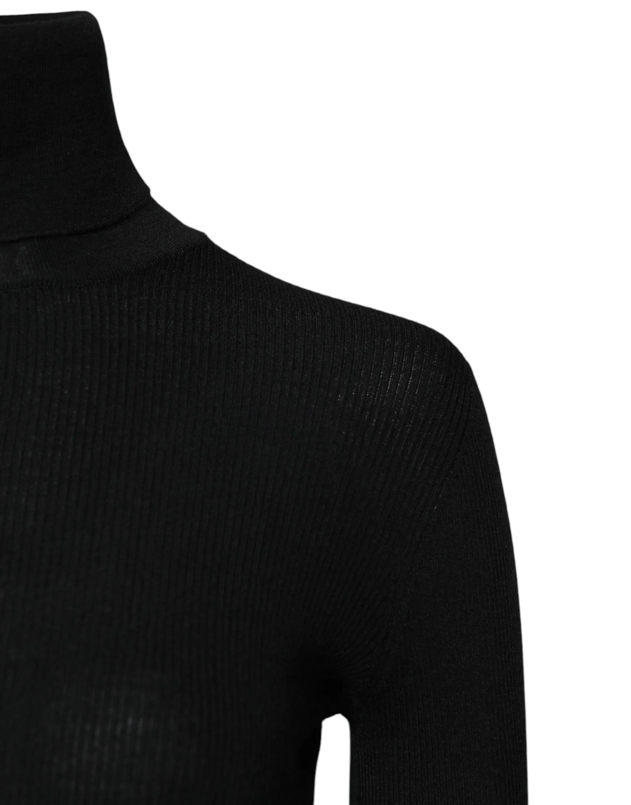 Black Cashmere Turtleneck Knitted Blouse Top sold by Lord & Taylor product image thumbnail 3