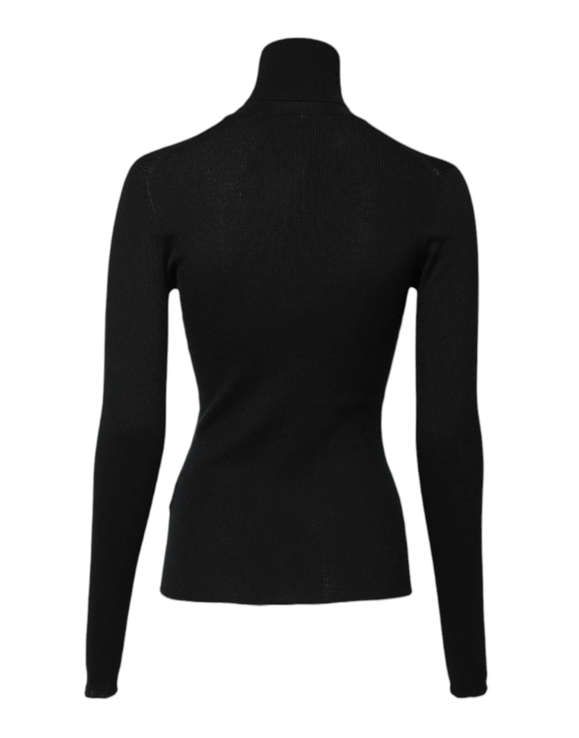 Black Cashmere Turtleneck Knitted Blouse Top sold by Lord & Taylor product image thumbnail 4