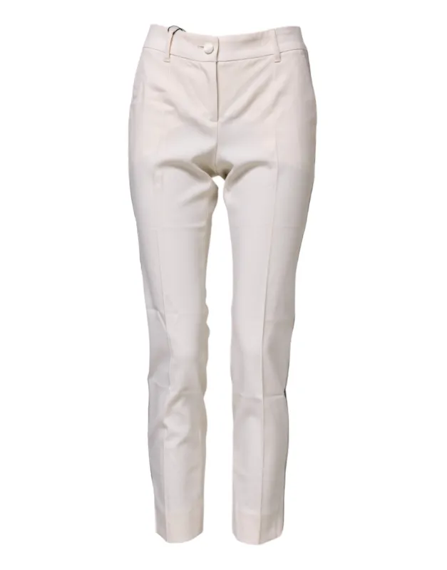 White Wool Tapered High Waist Pants sold by Lord & Taylor
