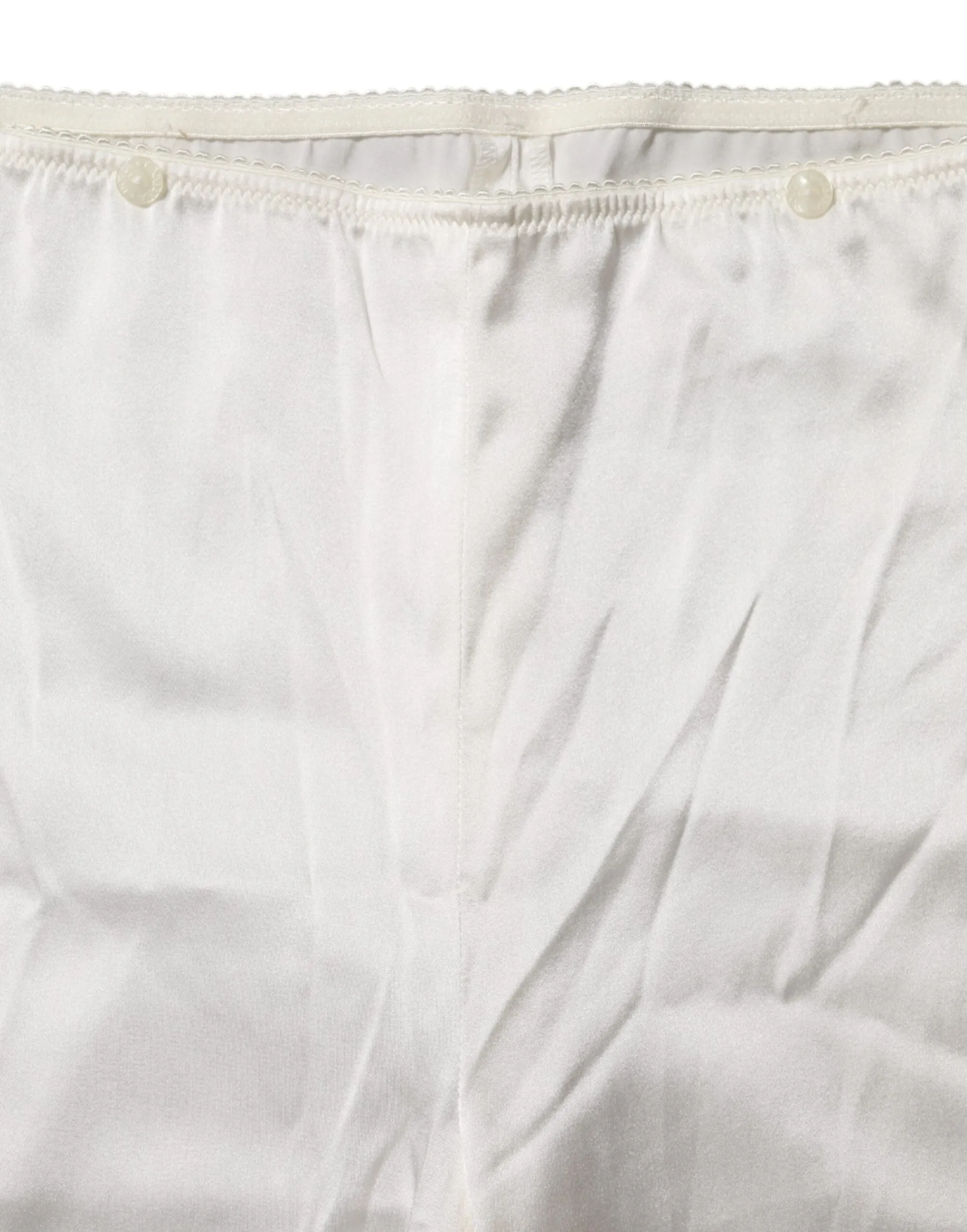 Ivory Silk Tapered High Waist Pants sold by Lord & Taylor product image thumbnail 4