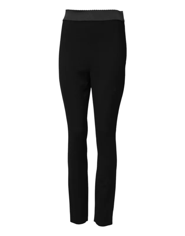Black Wool Leggings Stretch Pants sold by Lord & Taylor