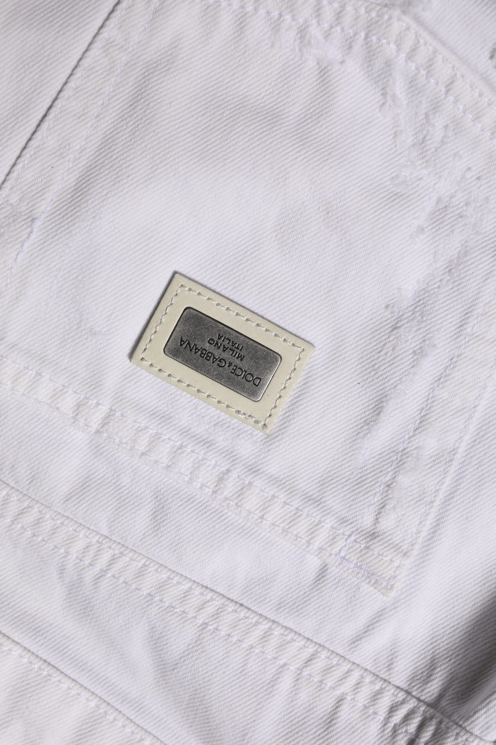 White Cotton Mid Waisted Women Denim Jeans sold by Lord & Taylor product image thumbnail 5