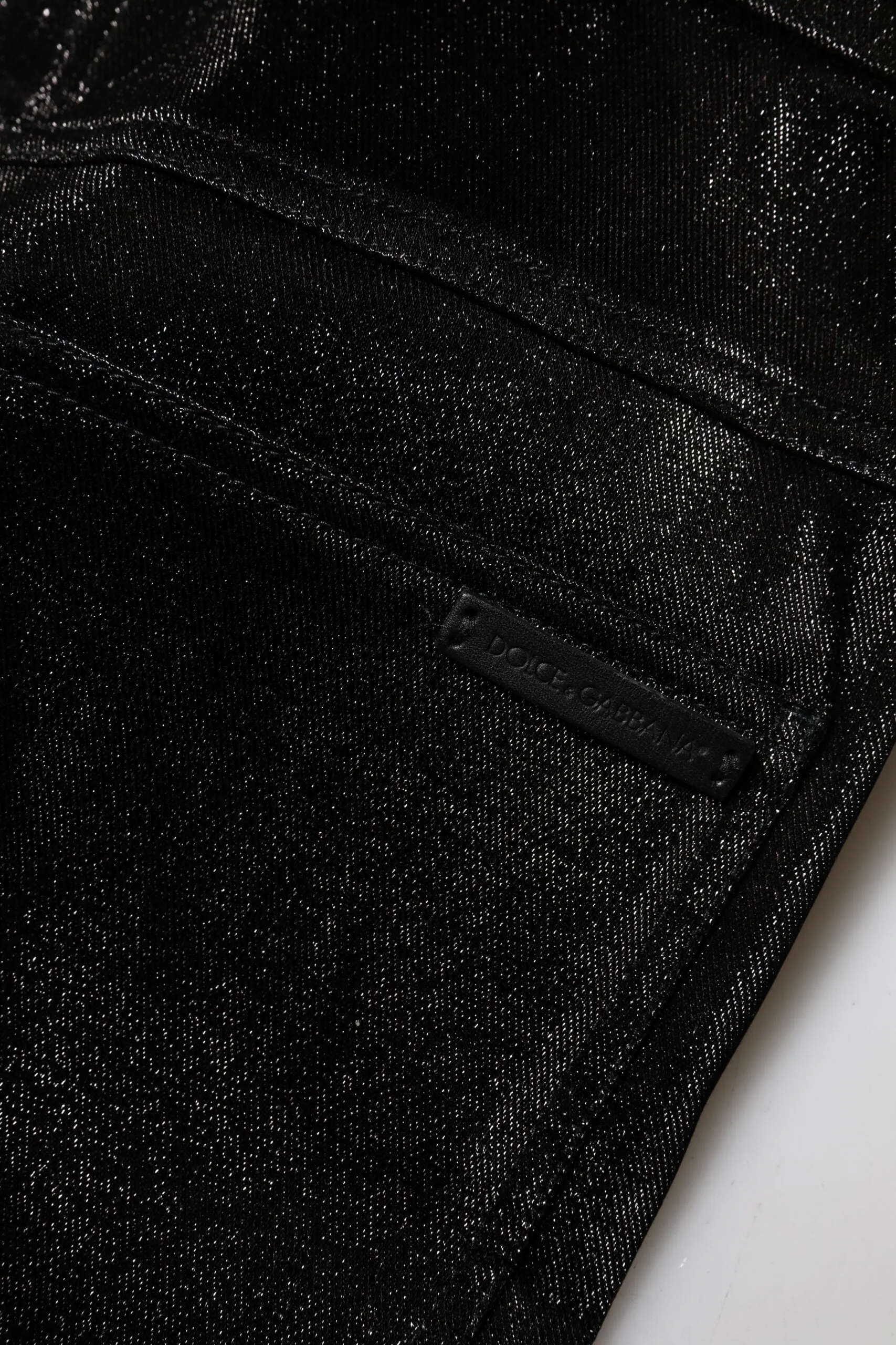 Black Cotton Stretch Silver Lurex Thread Pants sold by Lord & Taylor product image thumbnail 5