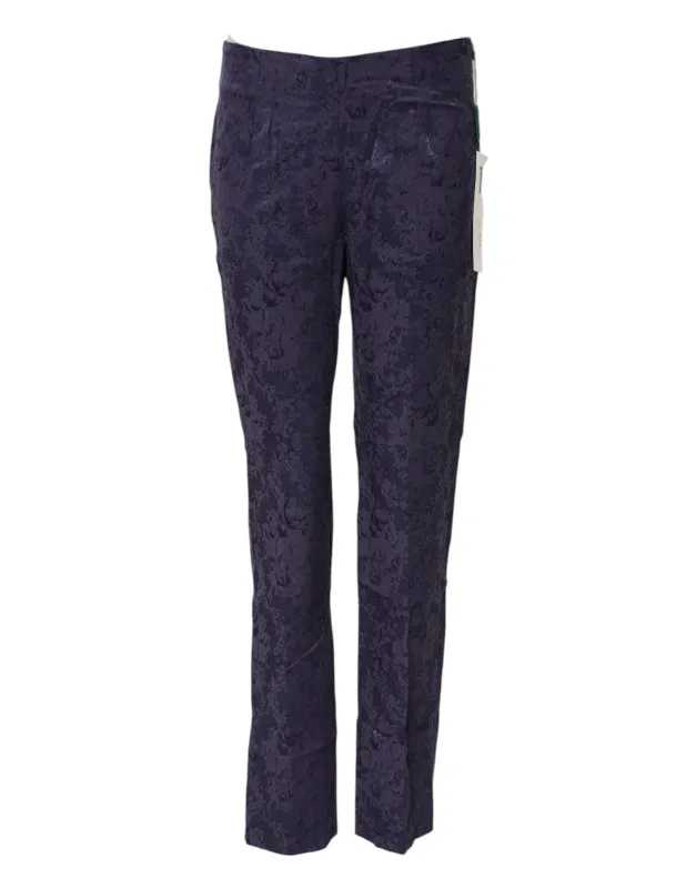 Purple Jacquard High Waisted Pants sold by Lord & Taylor
