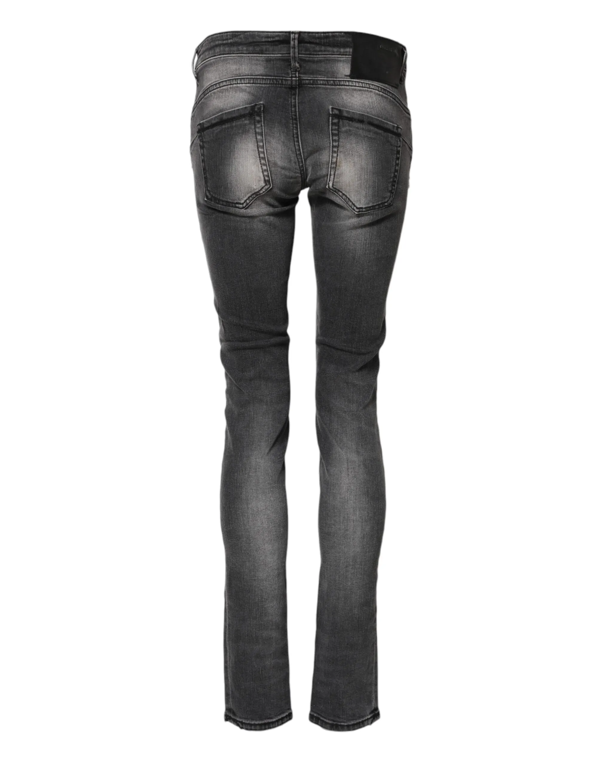 Dark Gray Cotton Slim Fit Denim Low Waist Denim Jeans sold by Lord & Taylor product image thumbnail 3