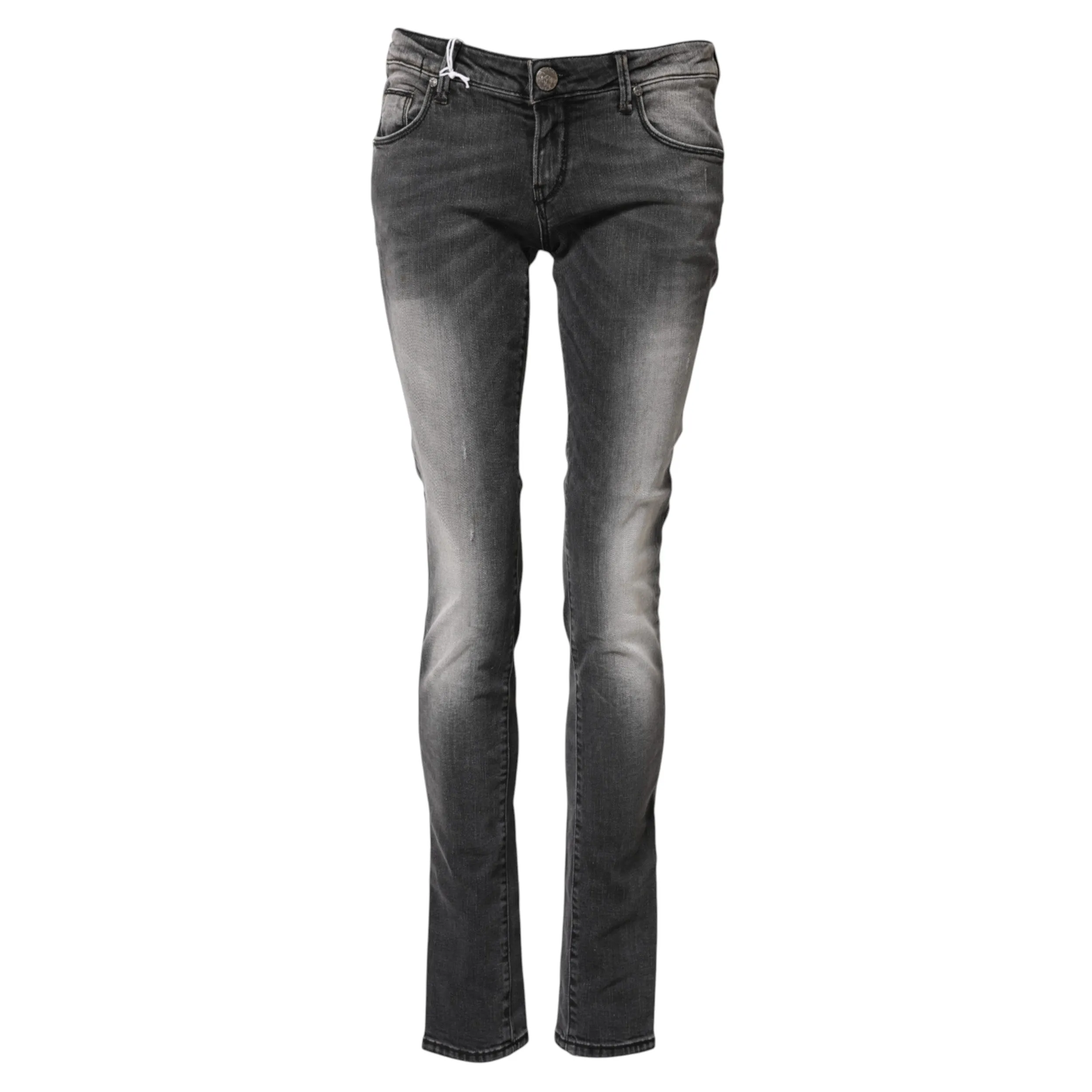 Dark Gray Cotton Slim Fit Denim Low Waist Denim Jeans sold by Lord & Taylor product image thumbnail 5