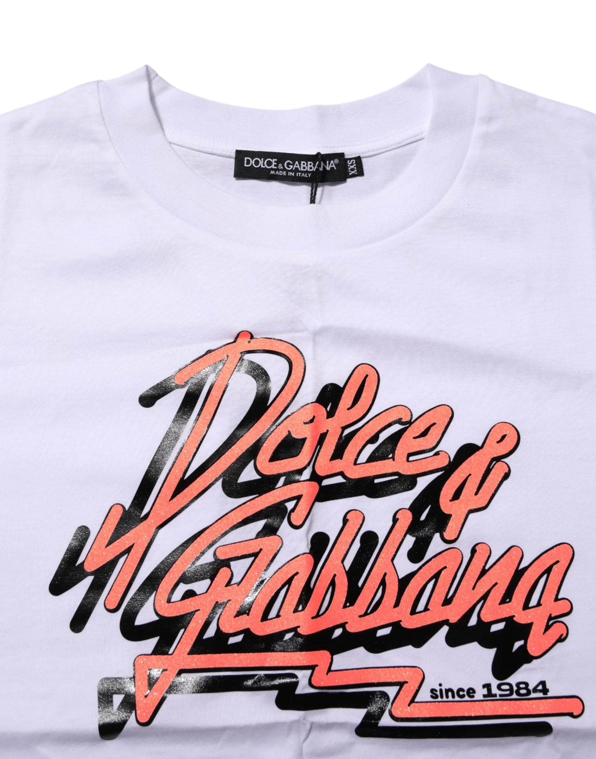 White Cotton Graphic Print Crew Neck T-shirt sold by Lord & Taylor product image thumbnail 4