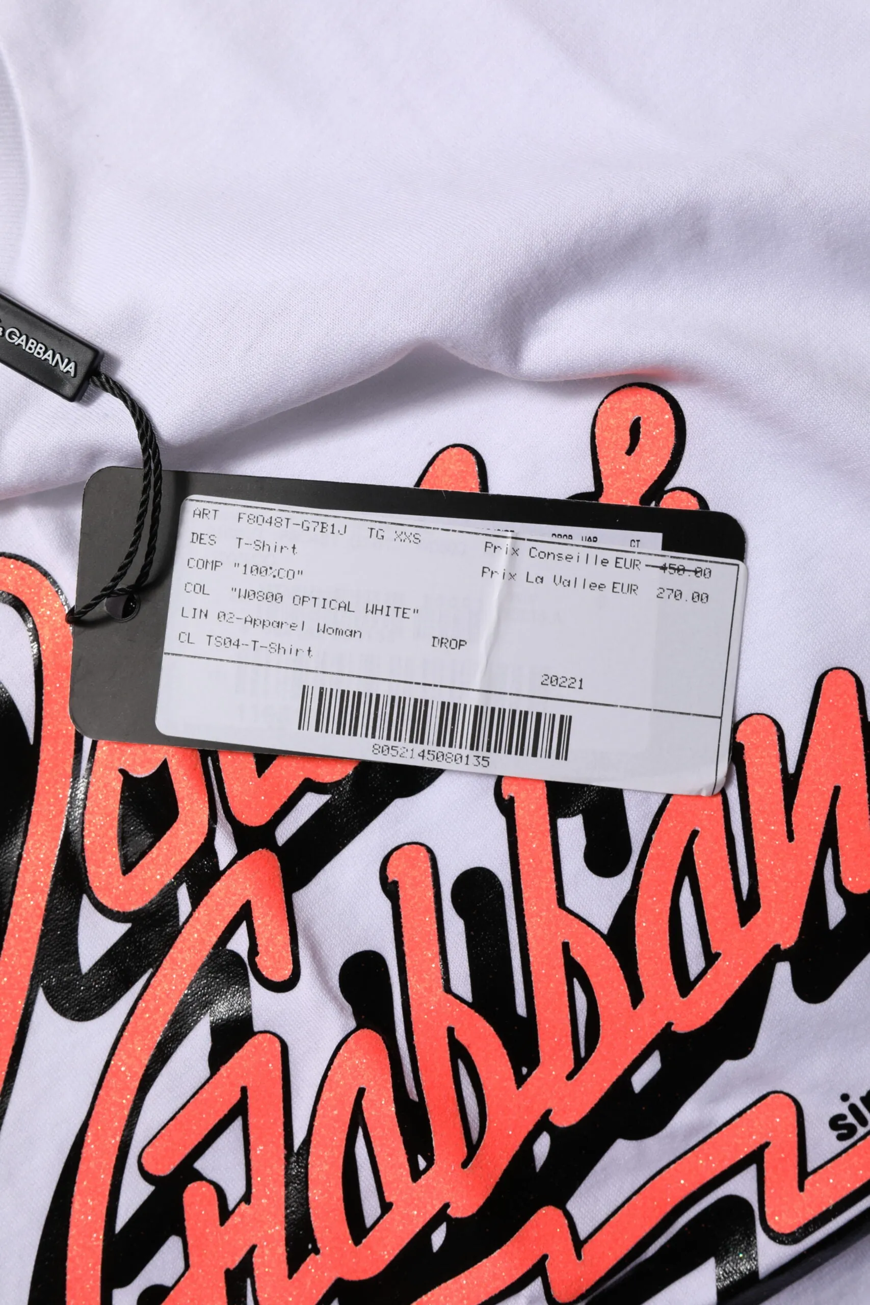 White Cotton Graphic Print Crew Neck T-shirt sold by Lord & Taylor product image thumbnail 5
