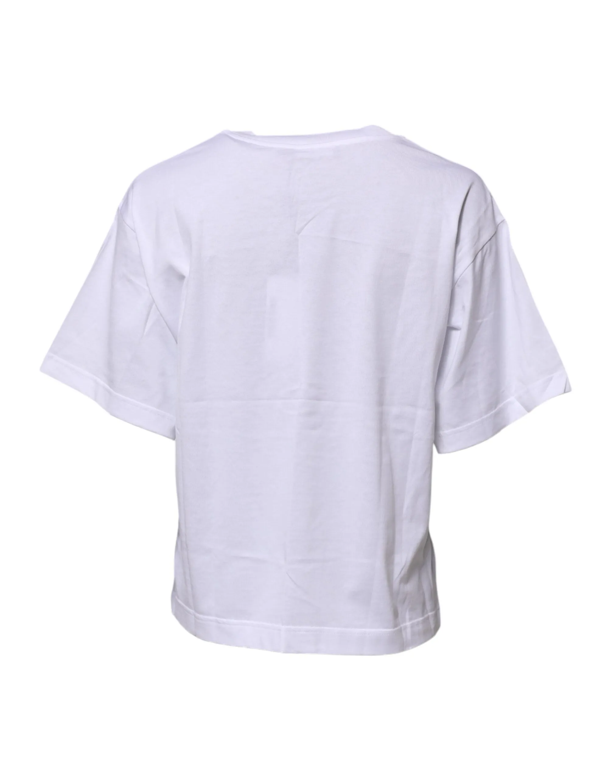 White Cotton Graphic Print Crew Neck T-shirt sold by Lord & Taylor product image thumbnail 3