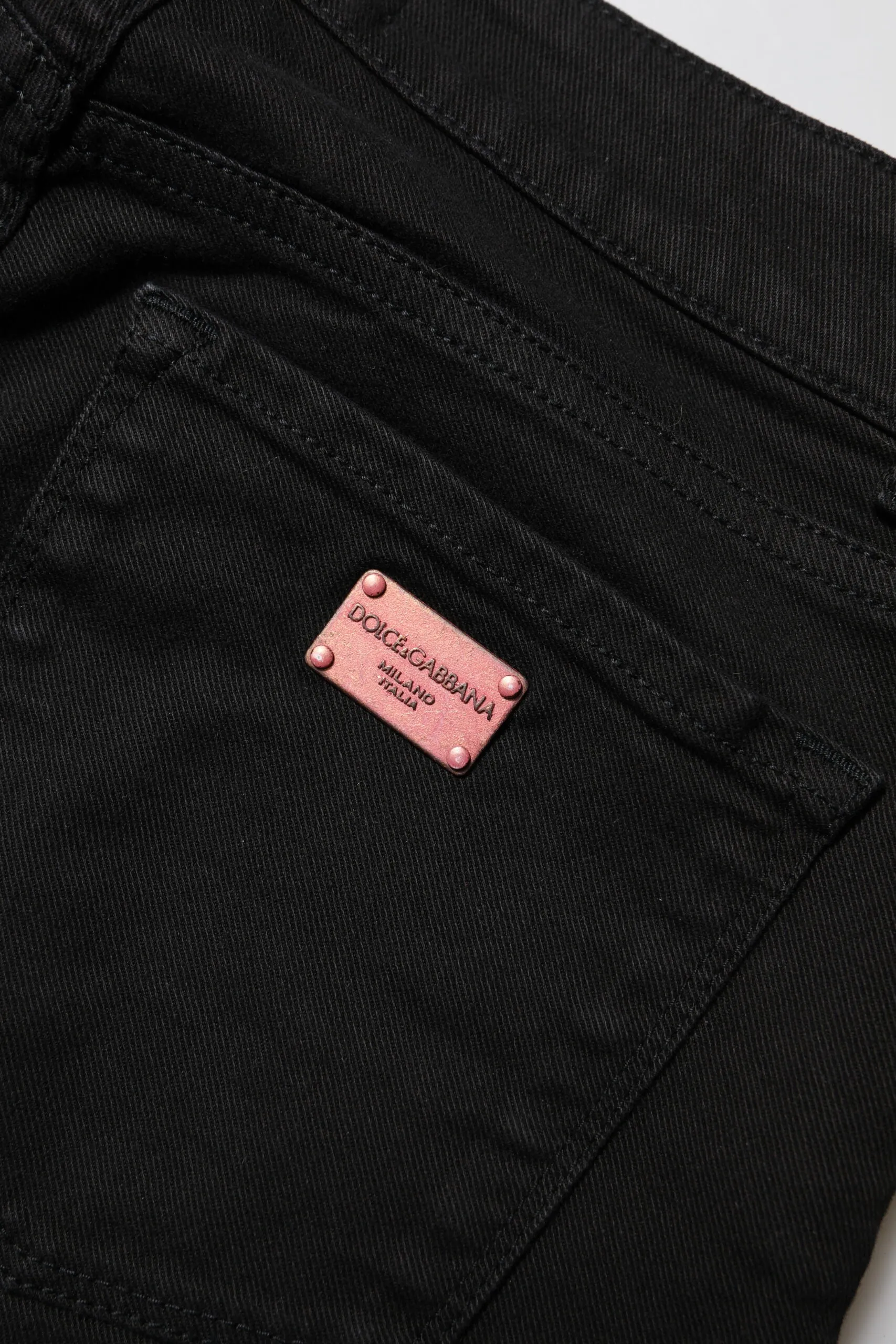 Black Skinny Cotton Mid Waisted Denim Jeans sold by Lord & Taylor product image thumbnail 5