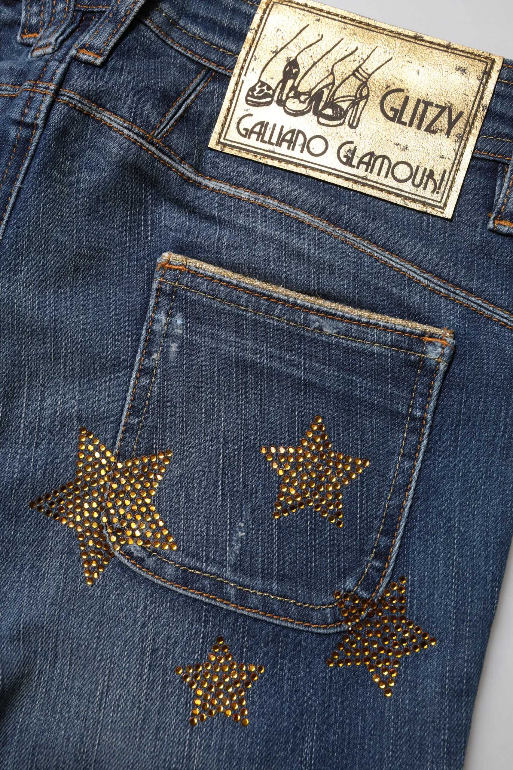 Blue Cotton Mid Waist Wide Leg Denim Jeans sold by Lord & Taylor product image thumbnail 5