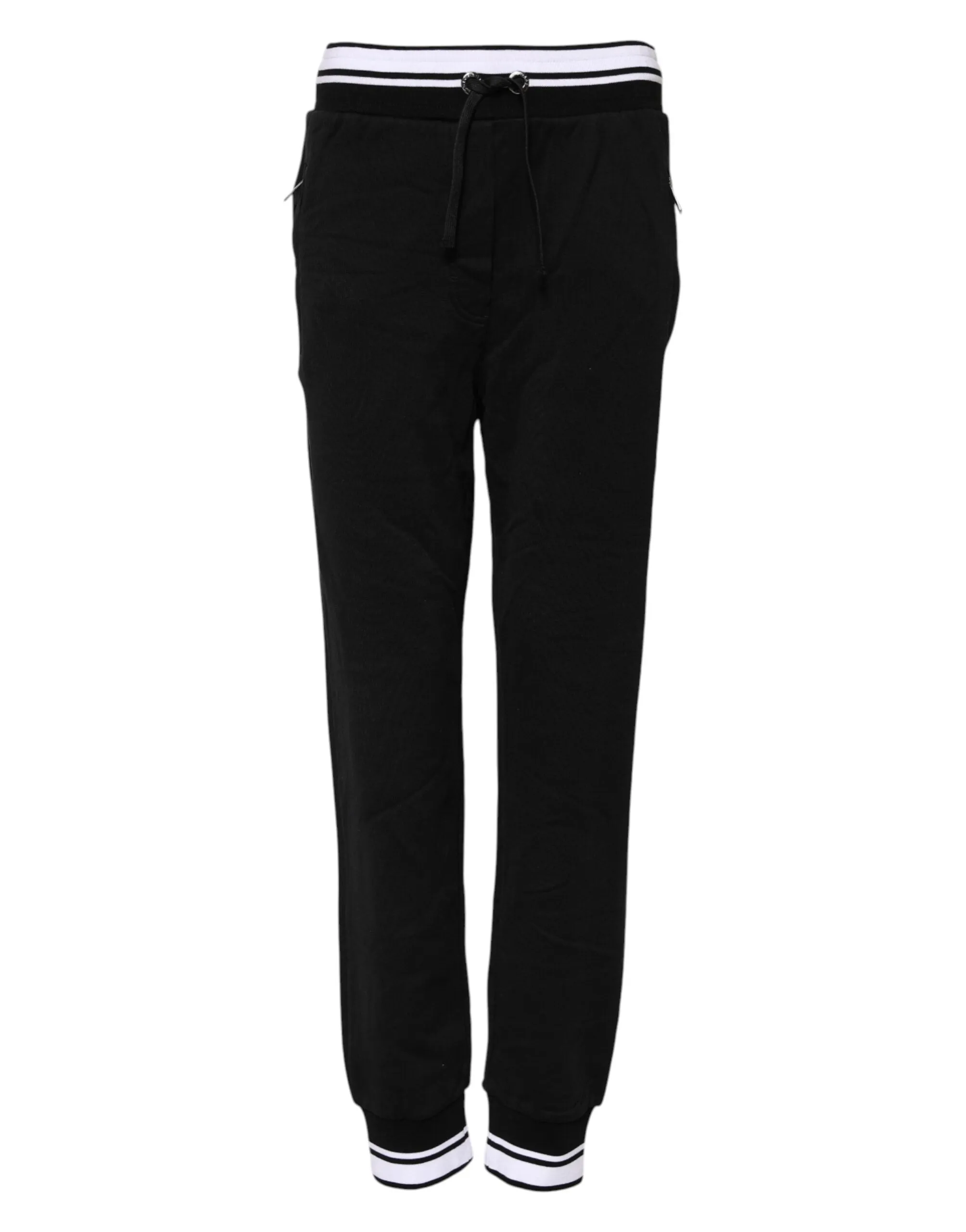 Black Cotton Mid Waist Jogger Pants sold by Lord & Taylor product image thumbnail 2