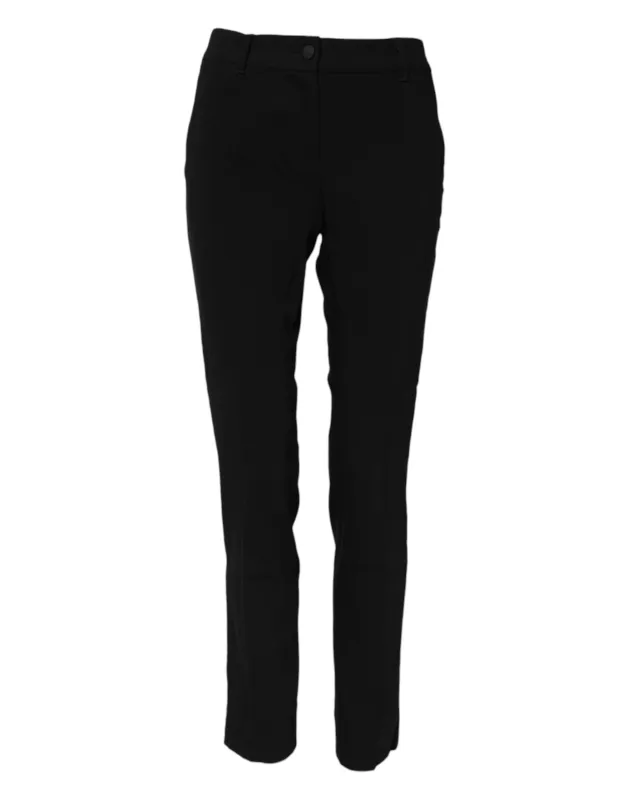 Black Wool Mid Waisted Tapered Dress Pants sold by Lord & Taylor
