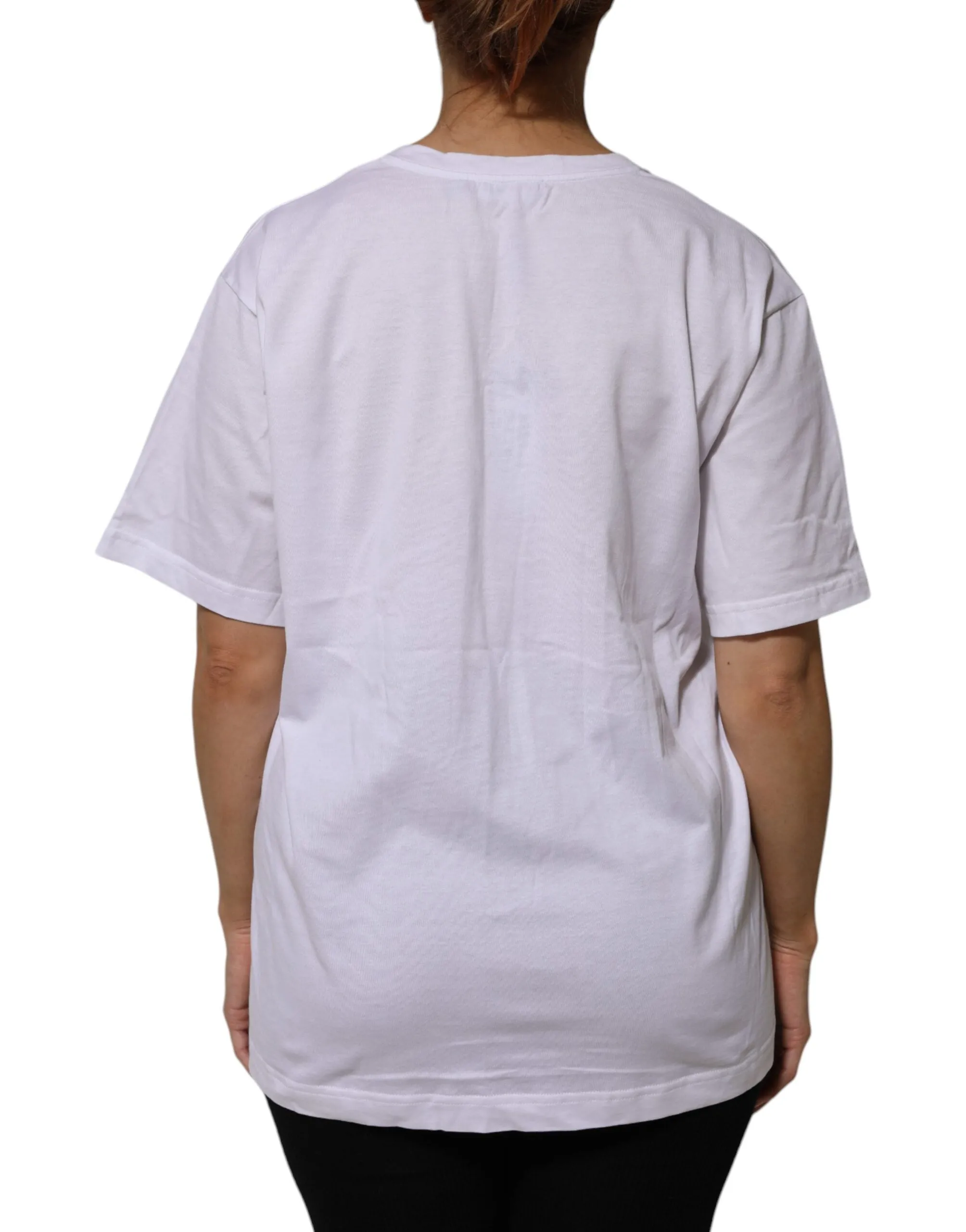 White Cotton Short Sleeves V-neck T-shirt sold by Lord & Taylor product image thumbnail 4