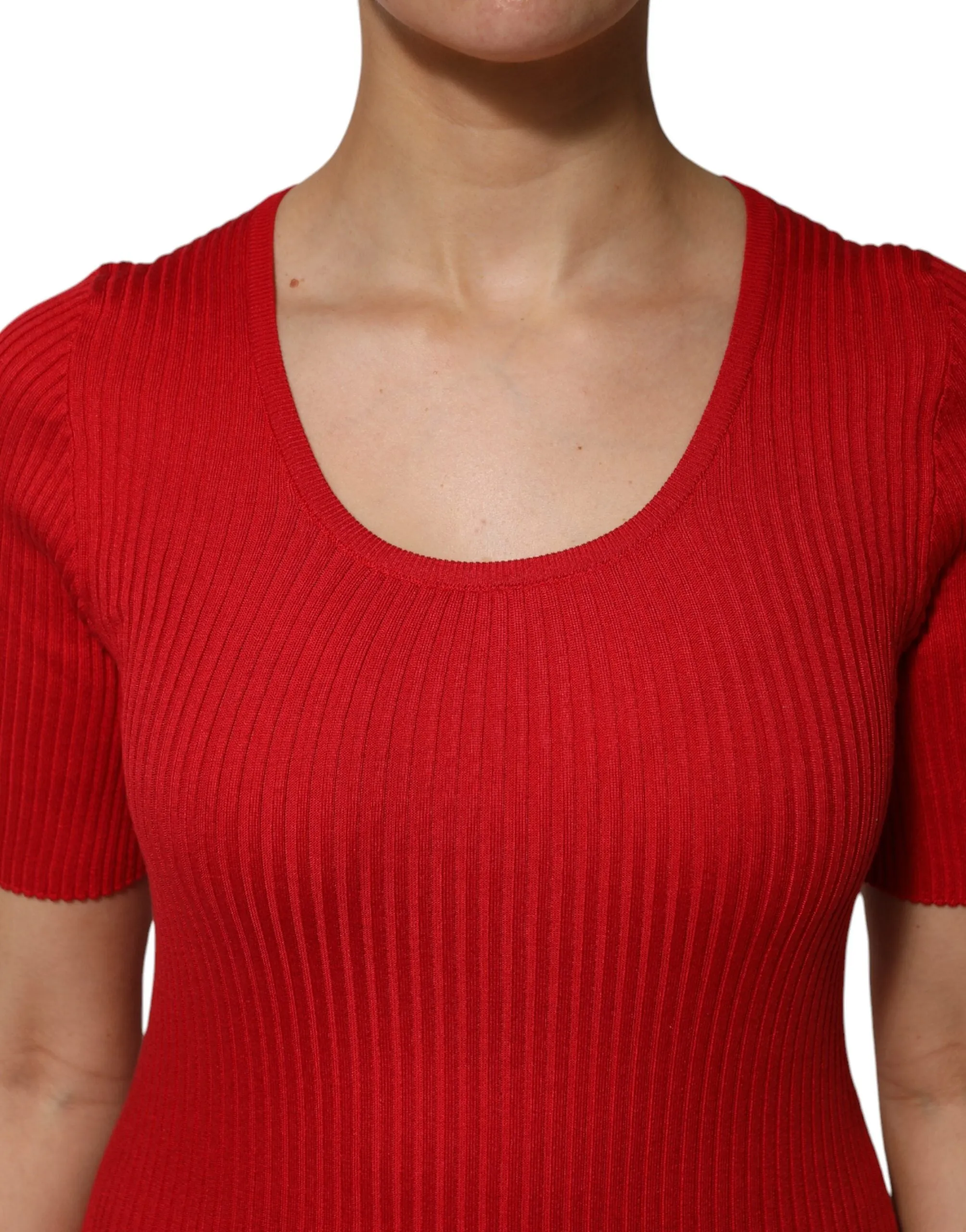 Red Round Neck Short Sleeves Pullover Top sold by Lord & Taylor product image thumbnail 5