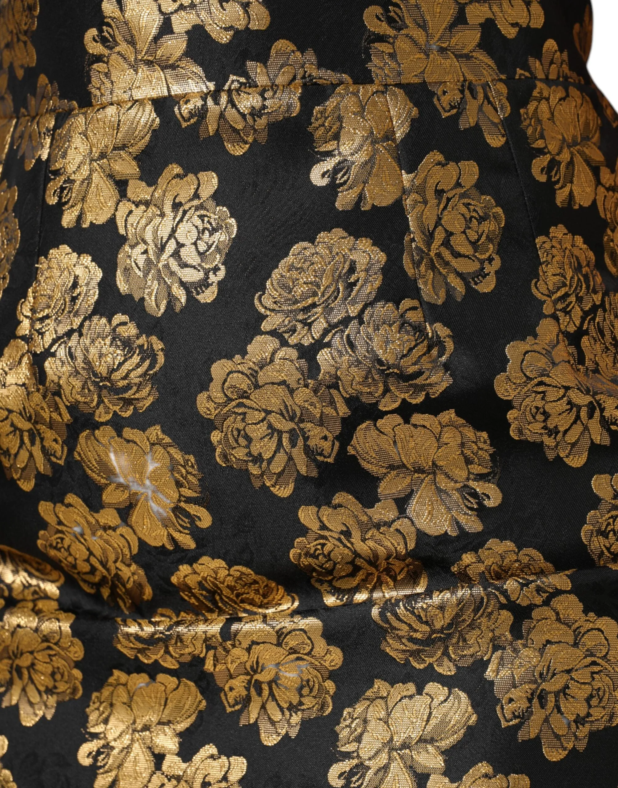 Black Gold Floral Print Jacquard Mini Skirt sold by Lord & Taylor product image thumbnail 5